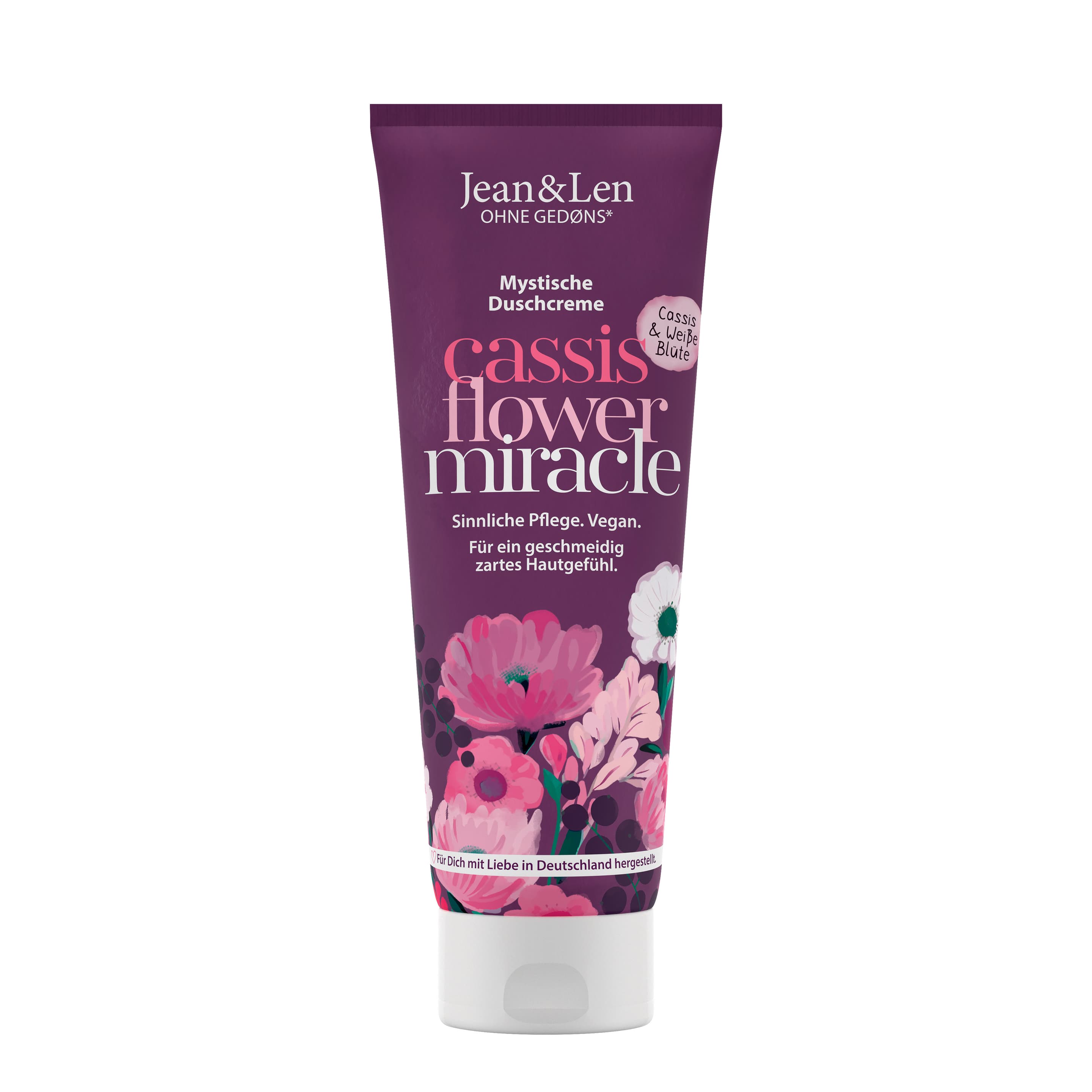 Jean&Len Duschcreme Cassis Flower Miracle Cassis/Weiße Blüte