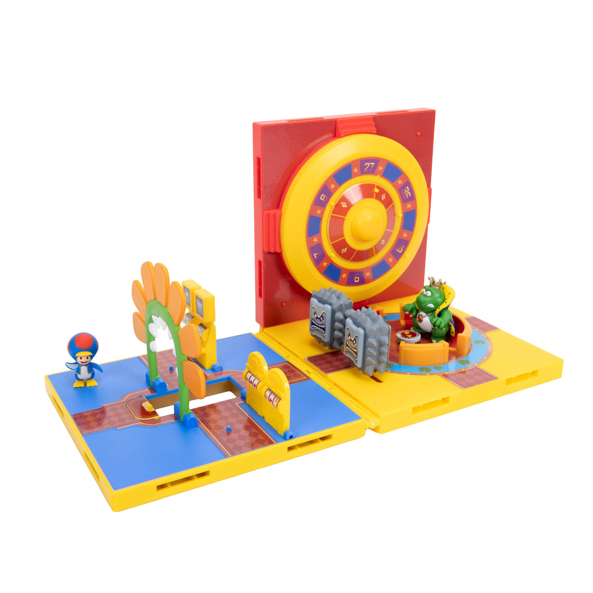 Super Mario Galaxy Movie – Minus Casino Diorama mit 3,8 cm exklusiver Wart und Pinguin Toad Figur