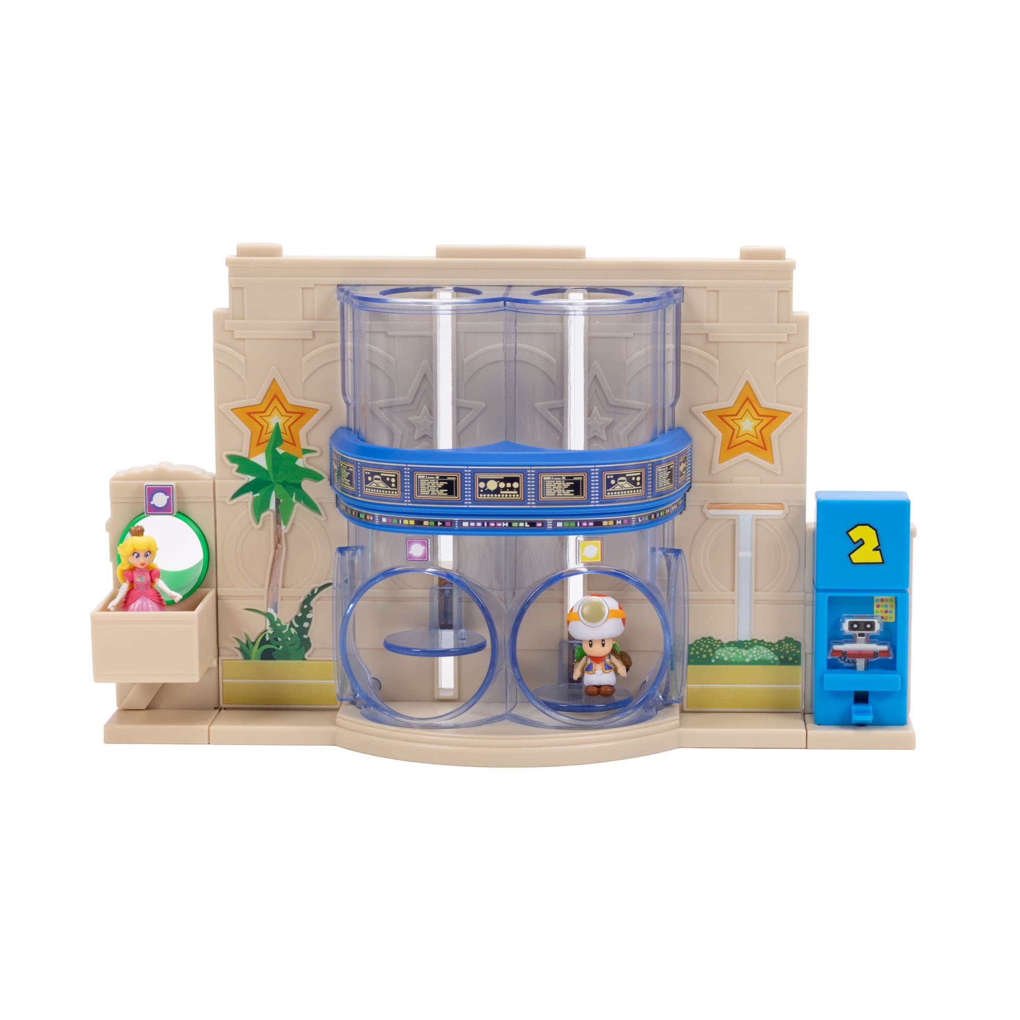 Super Mario Galaxy Movie – Gateway Galaxy Diorama-Set mit 3,8 cm großer Prinzessin Peach- und exklusiver Captain Toad-Figur