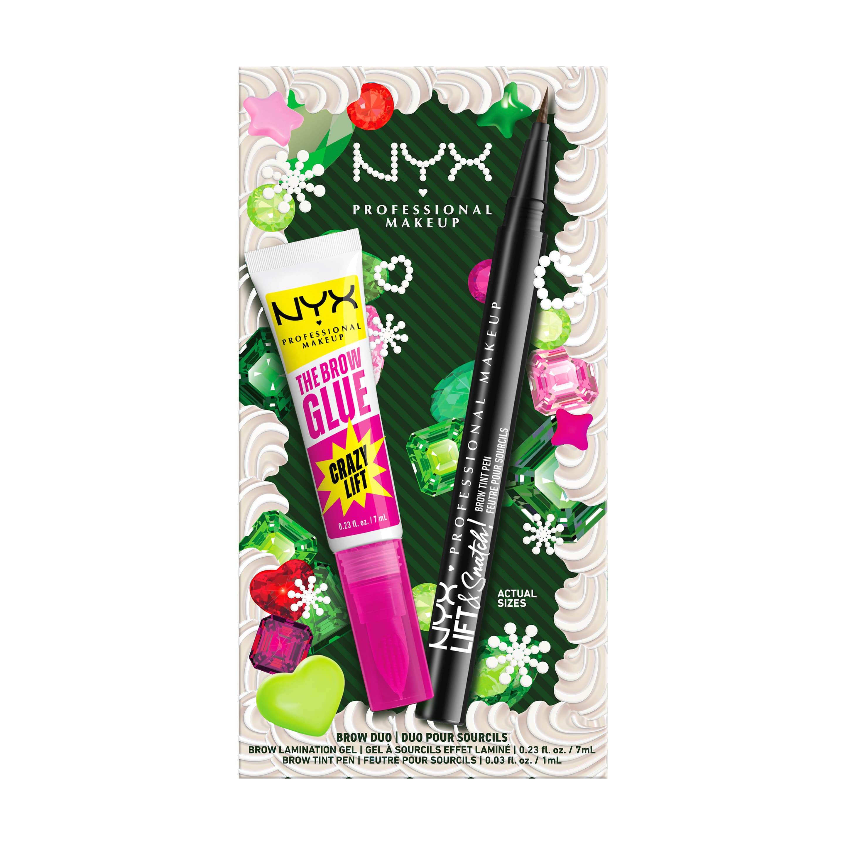 NYX PROFESSIONAL MAKEUP Brow Duo, Lift & Snatch! Brow Tint Pen und Brow Glue Crazy Lift Set