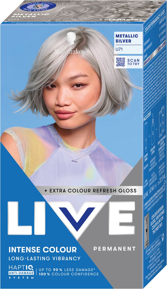 Schwarzkopf LIVE Intense Colour U71 Metallic Silver