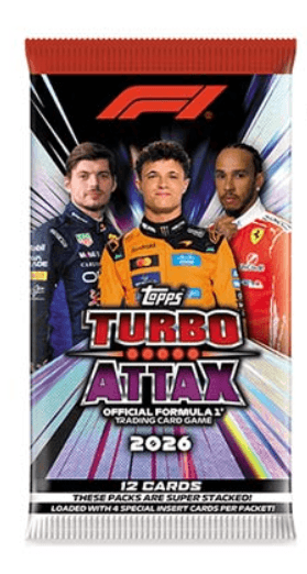 Topps F1 Turbo Attax 2026 Booster Pack mit 12 Sammelkarten