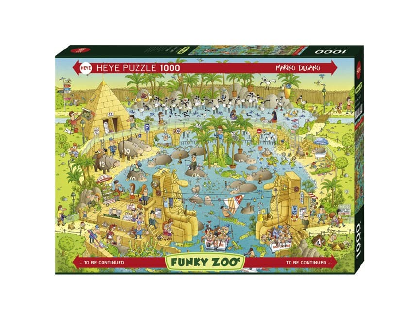 Heye Standardpuzzle 1000 Teile - Degano Zoo Nile Habitat