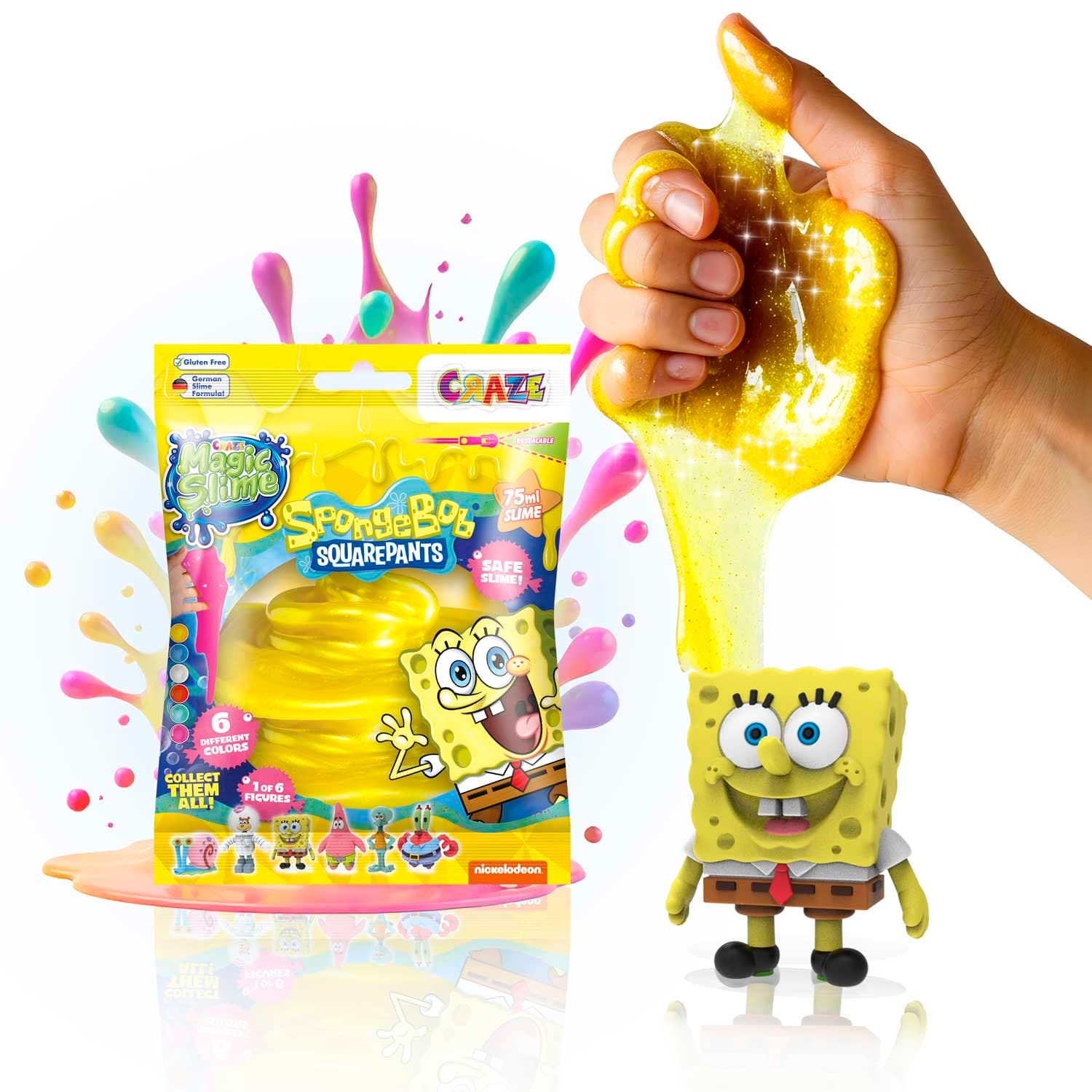 CRAZE Magic Slime Bag Surprise SpongeBob sortiert (Keine Auswahl möglich)