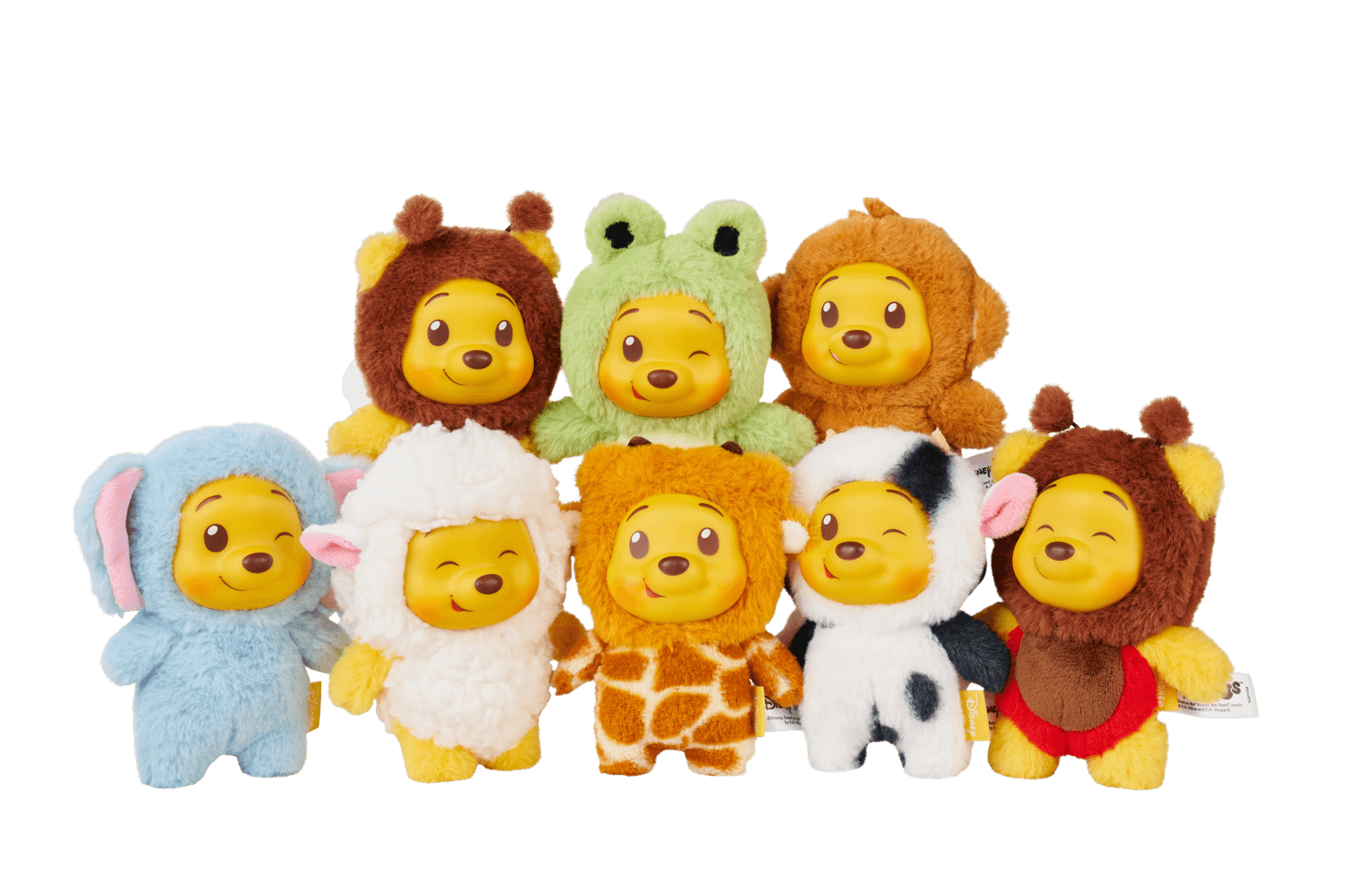 Simba Disney YuYus Winnie Puuh Schlüsselanhänger 12 cm – Plüsch‑Keychain Blindbox sortiert (Keine Auswahl möglich)