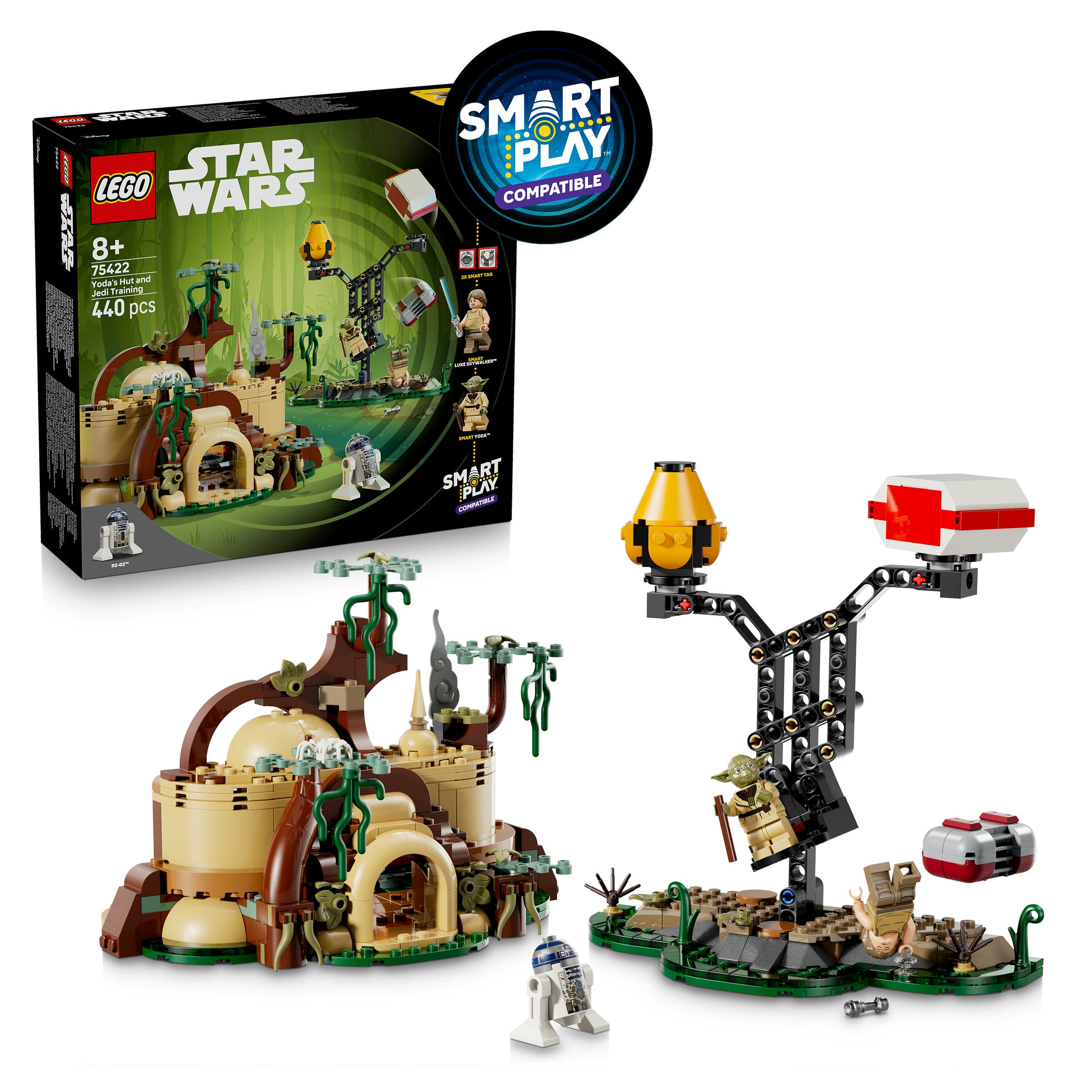 LEGO Star Wars 75422 SMART Play: Jedi-Training an Yodas Hütte, Spielzeug