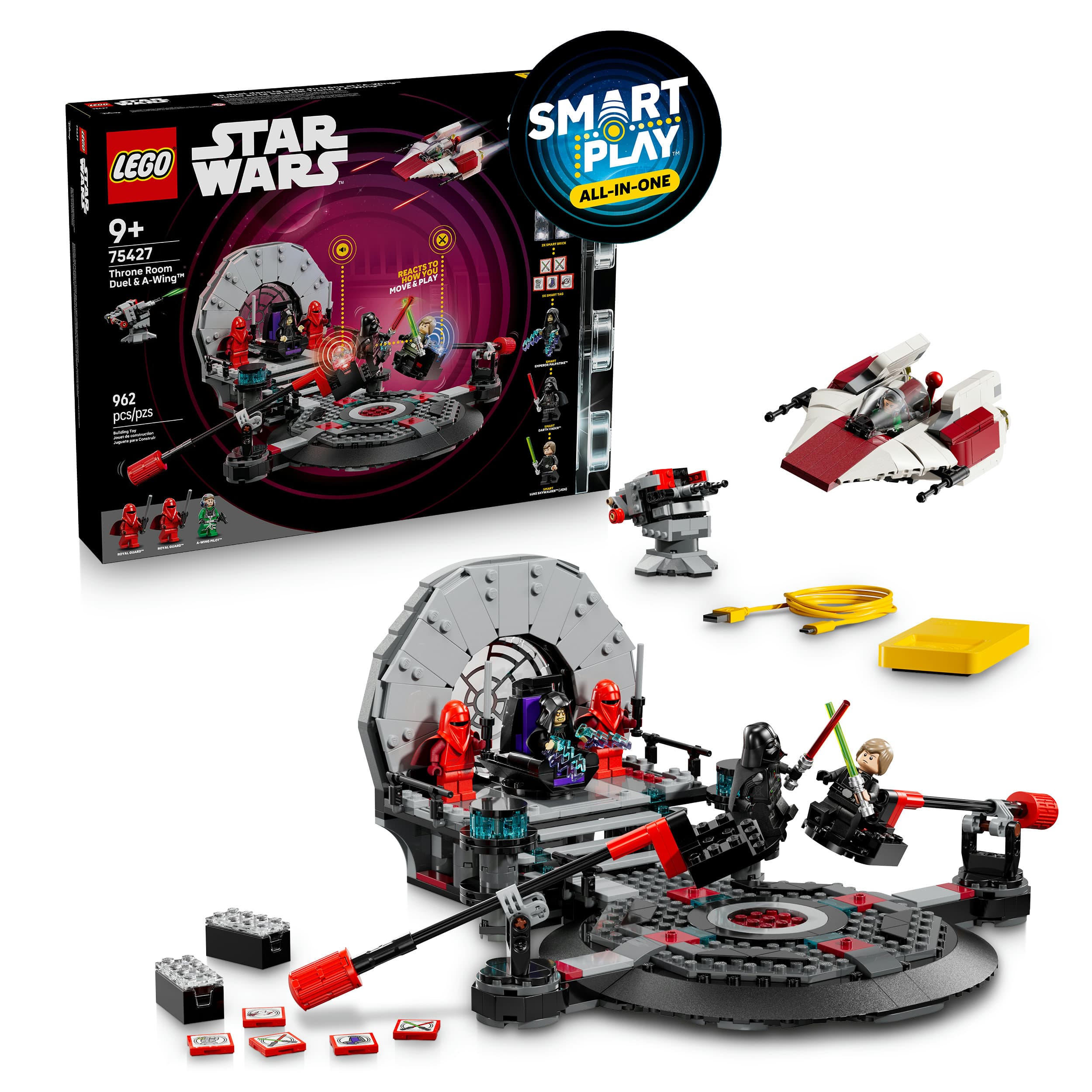LEGO Star Wars 75427 SMART Play: A-Wing und das Duell im Thronsaal