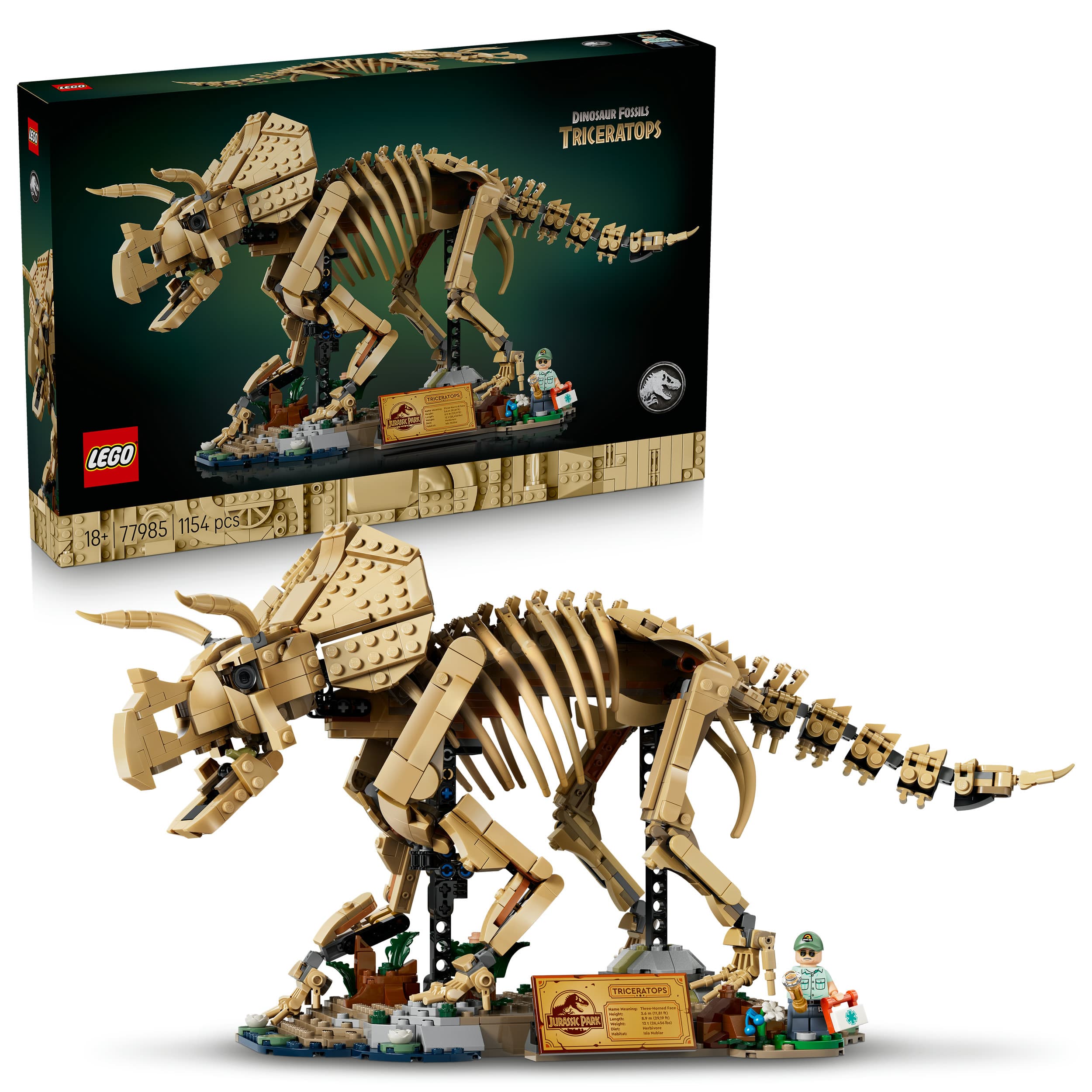 LEGO Jurassic World 77985 Dinosaurier-Fossilien: Triceratops, Modellbau