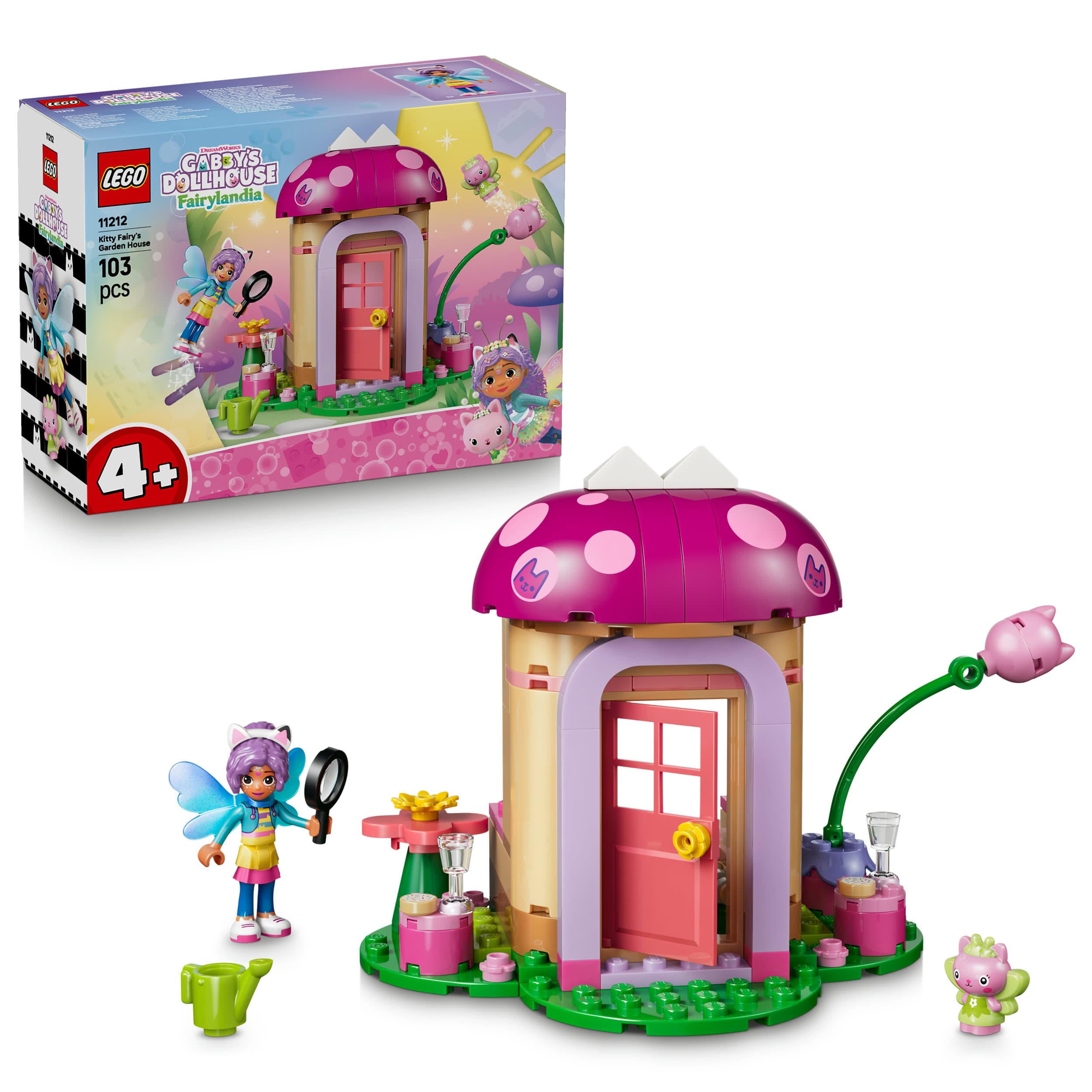 LEGO Gabby's Dollhouse Kitty Fees Gartenhaus Bauset für Kinder 11212