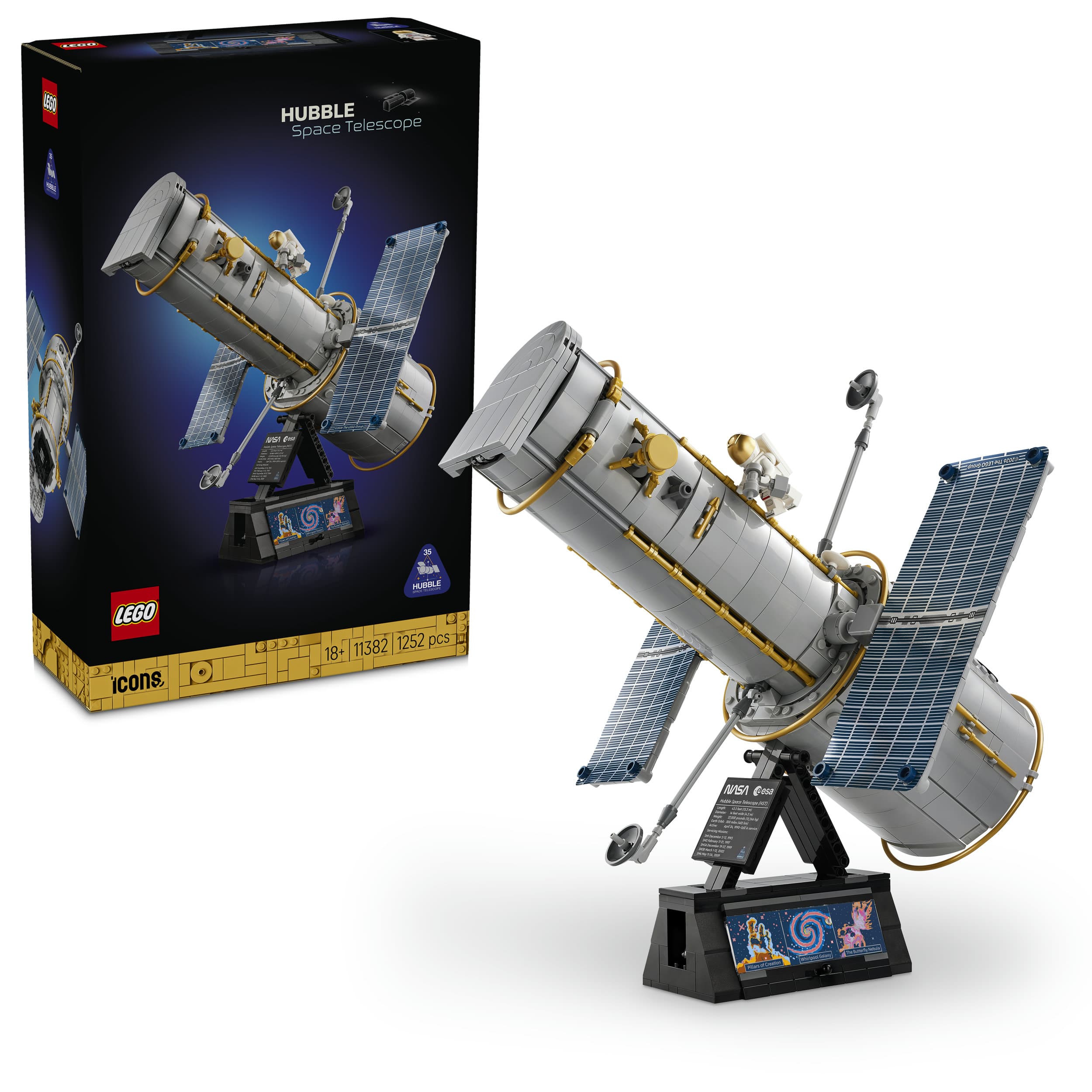LEGO Icons 11382 Hubble-Weltraumteleskop - Weltall Deko Modellbau