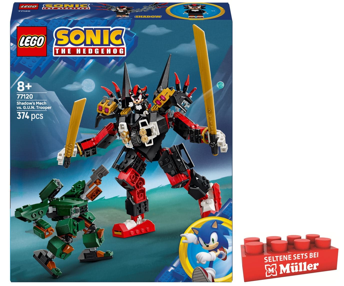 LEGO Sonic the Hedgehog Shadows Mech vs. G.U.N. Trooper Spielzeug 77120