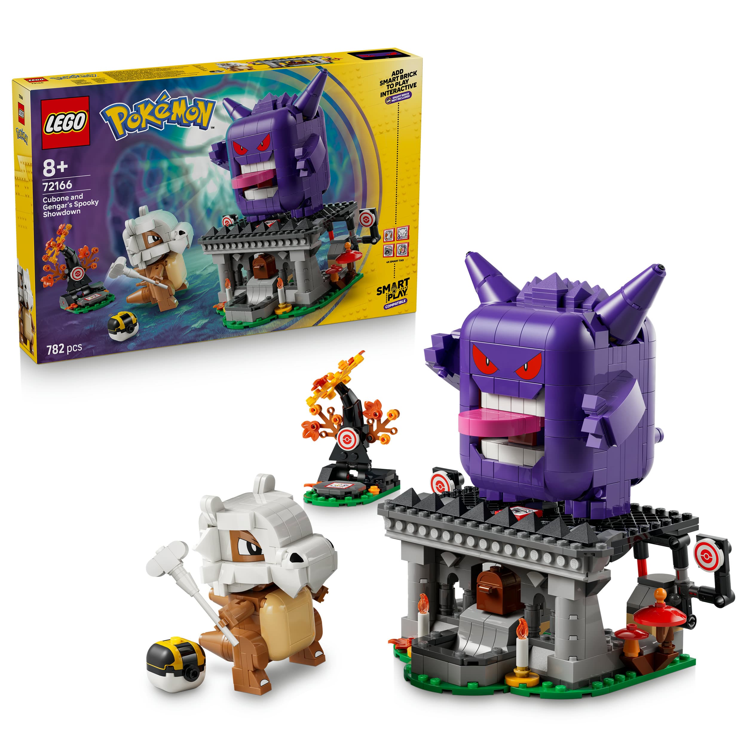 LEGO Pokémon SMART Play: Tragossos und Gengars Gruselduell kompatibles Set 72166