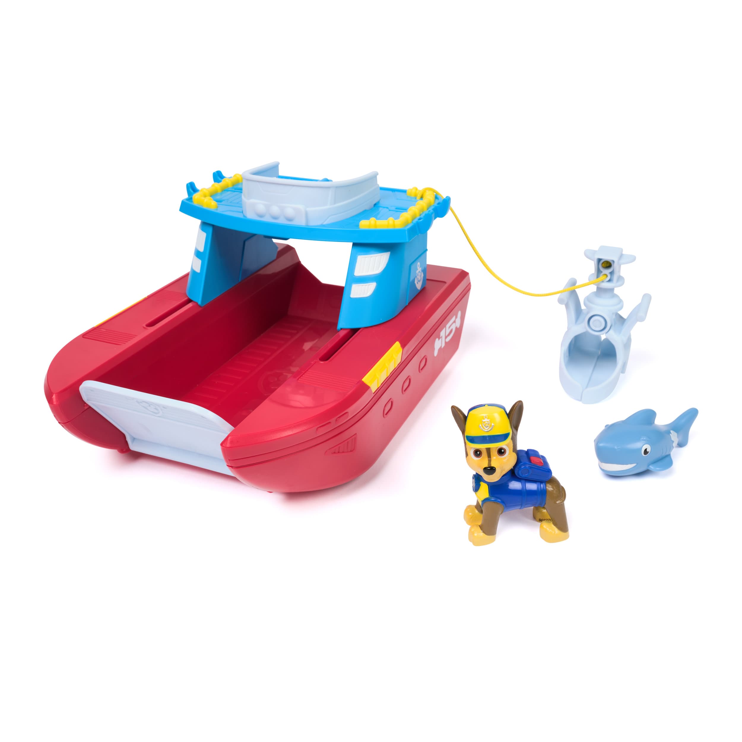 PAW Patrol - Sea Patroller Rettungsboot mit Chase Figur und Hai