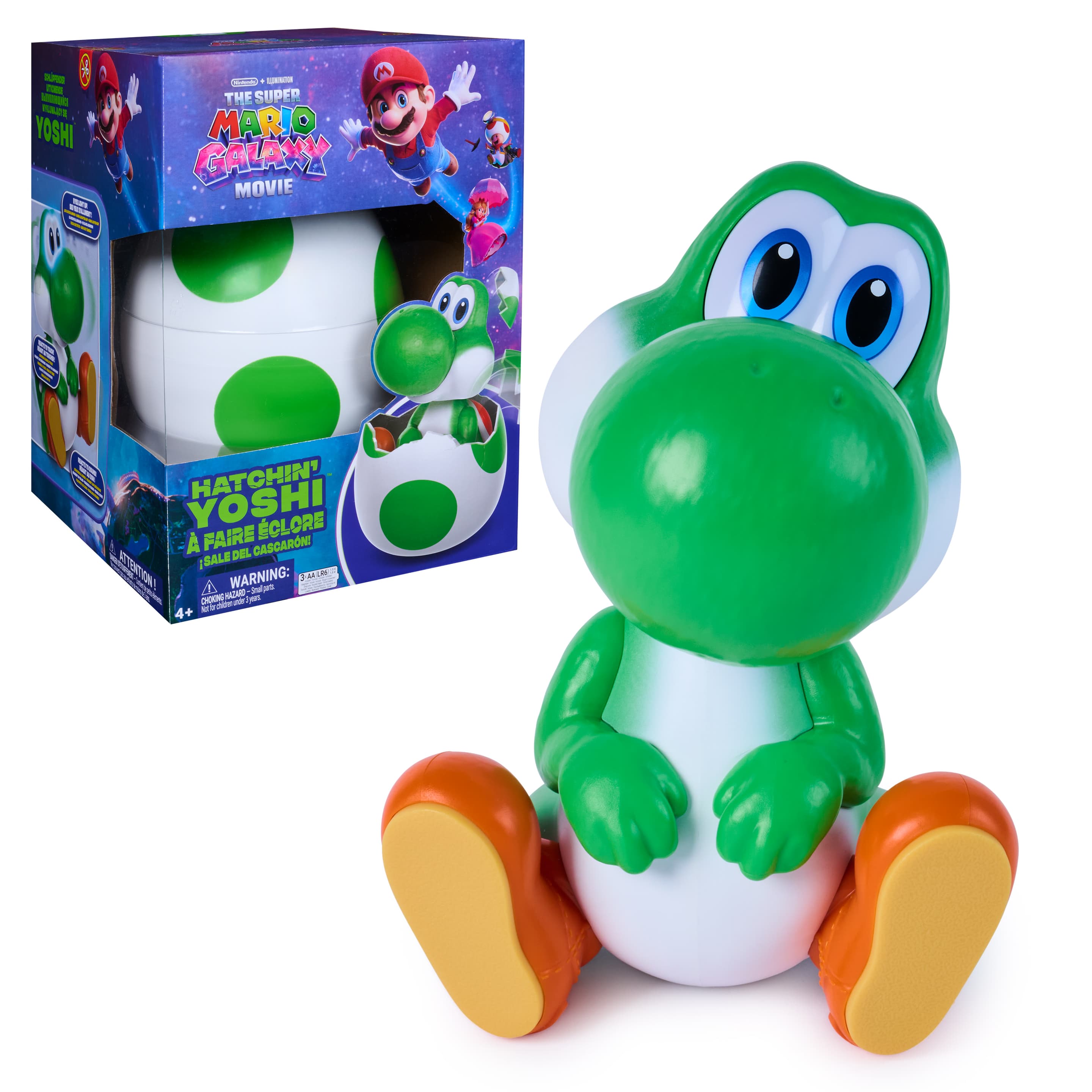 Super Mario Galaxy Film, Hatchin' Yoshi, Interaktiver Yoshi im Ei, mit Sound- und Bewegungseffekten