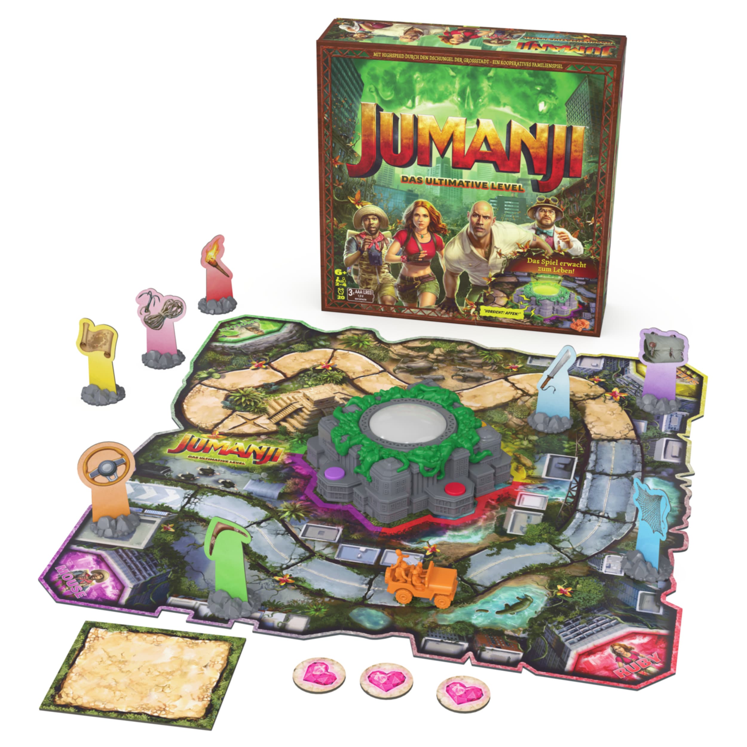 Spin Master Games - Jumanji: Das ultimative Level, elektronisches Brettspiel