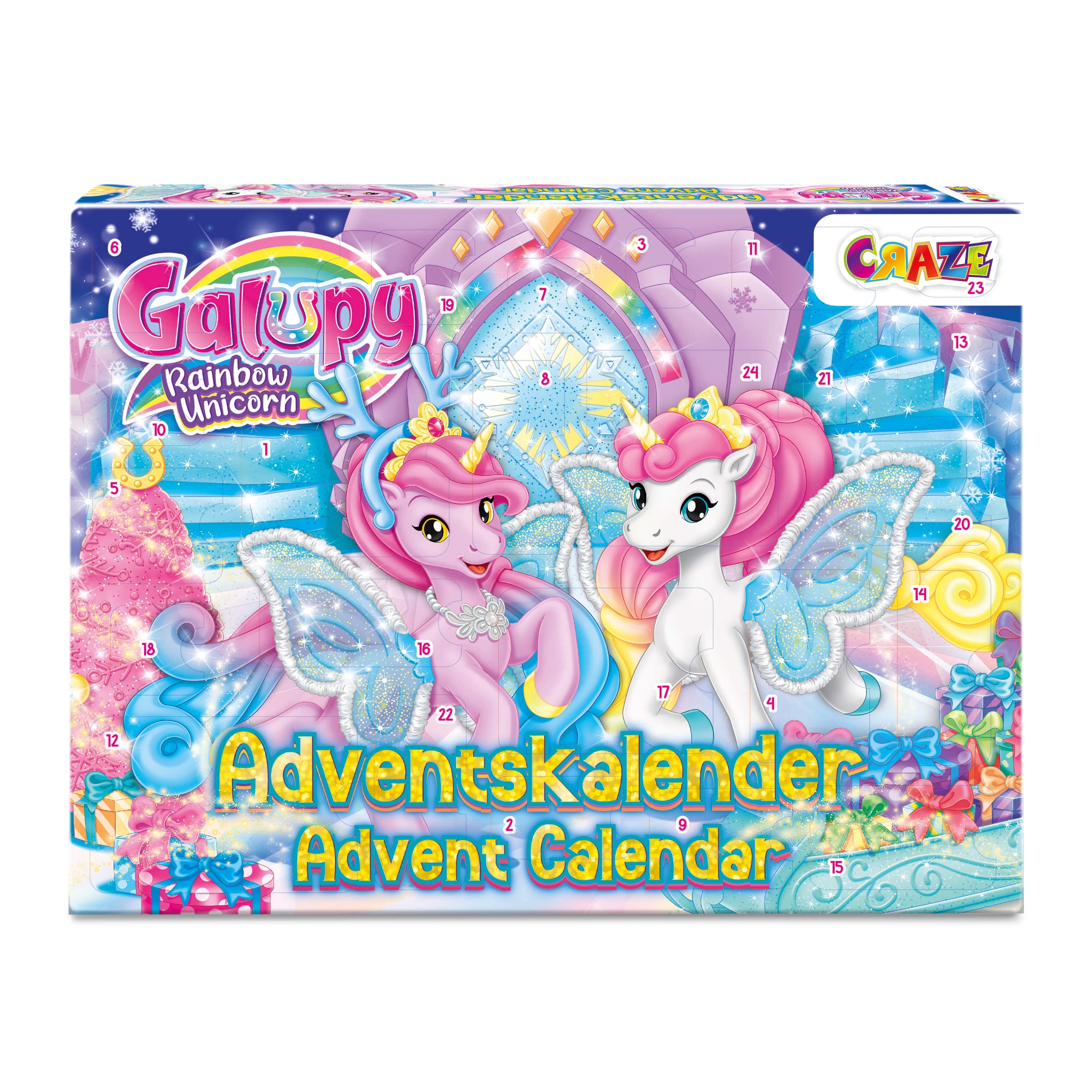 CRAZE - Adventskalender Galupy Rainbow Unicorn