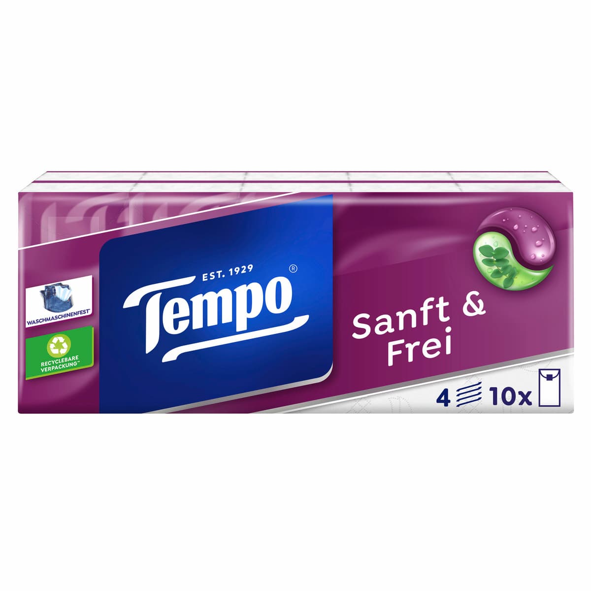 Tempo Taschentücher sanft & frei 10x9 Tücher