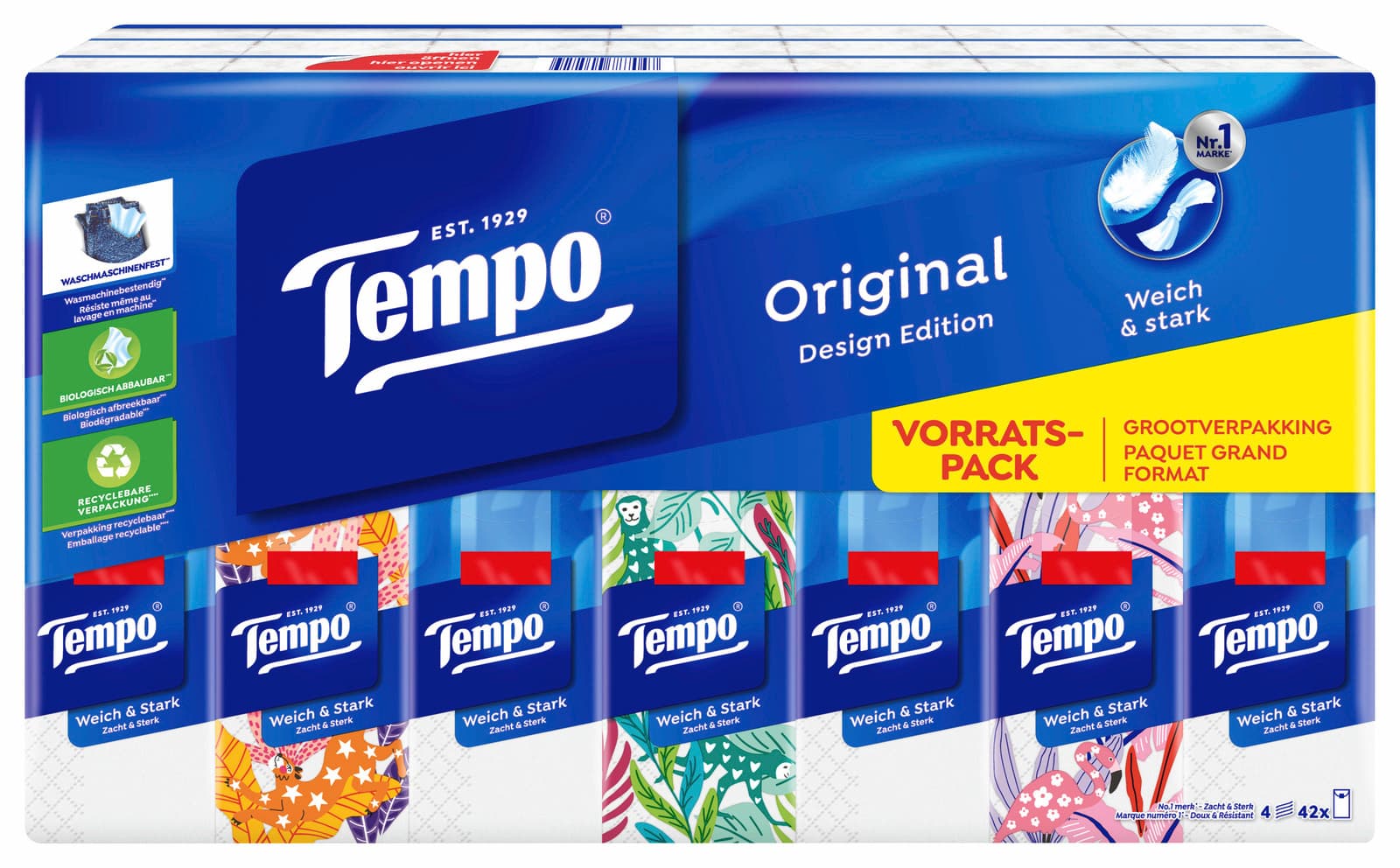 Tempo Taschentücher Design Pack