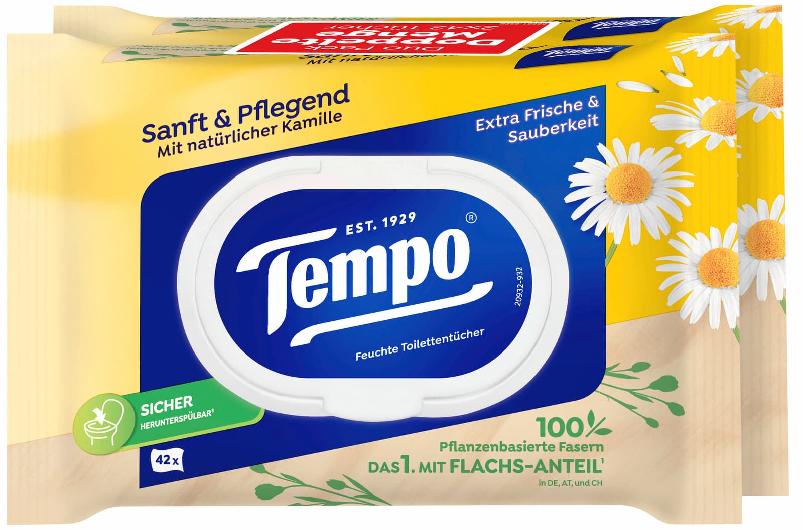 Tempo Feuchte Toilettentücher Sanft & Pflegend