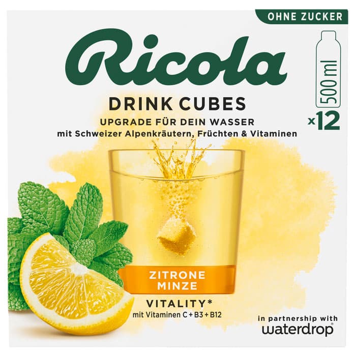 Ricola Drink Cubes Zitrone Minze
