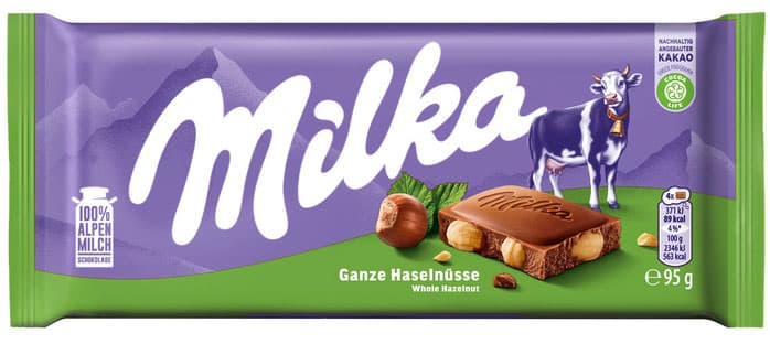 Milka Schokoladentafel Ganze Haselnüsse