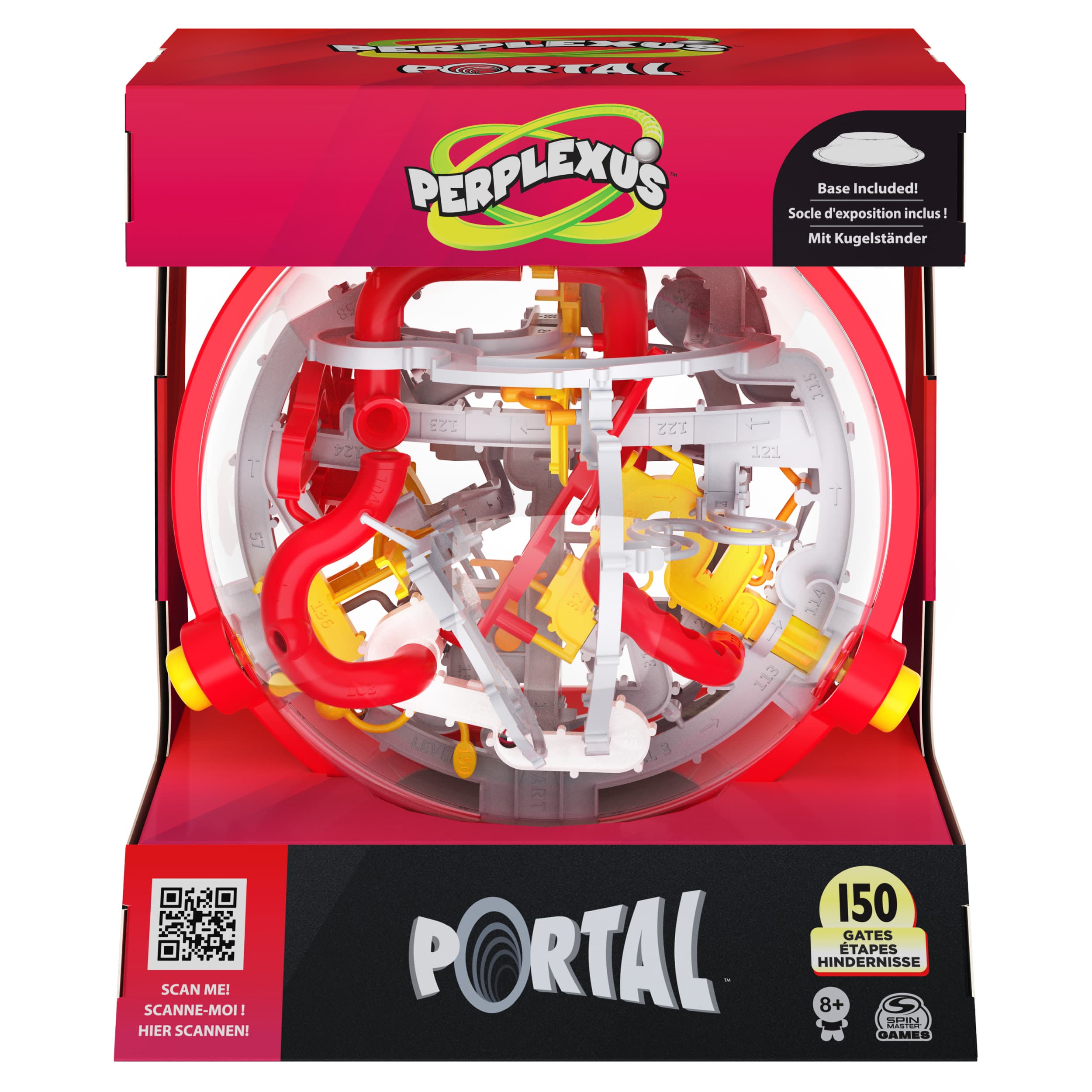Spin Master Games - Perplexus Portal, 3D-Kugellabyrinth mit 150 Hindernissen - und 50+ trickreichen Portal-Passagen
