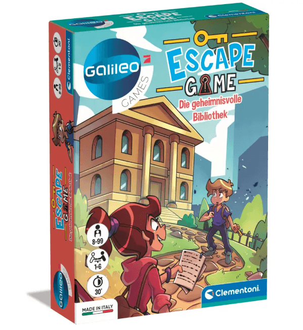 Clementoni - Escape Game - Die geheimnisvolle Bibliothek