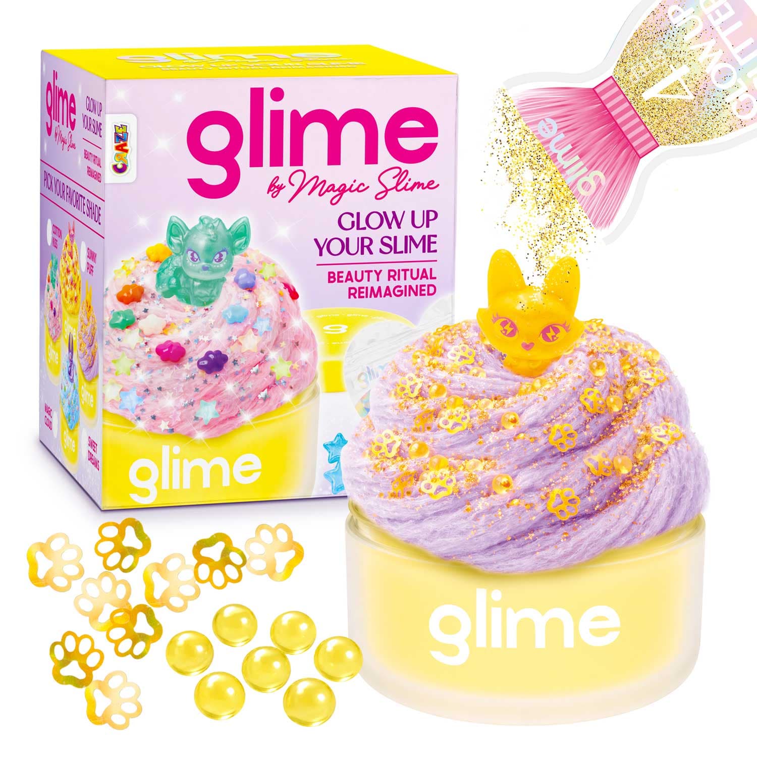 CRAZE - Magic Slime GLIME Starter Pack, 1 Stück, sortiert