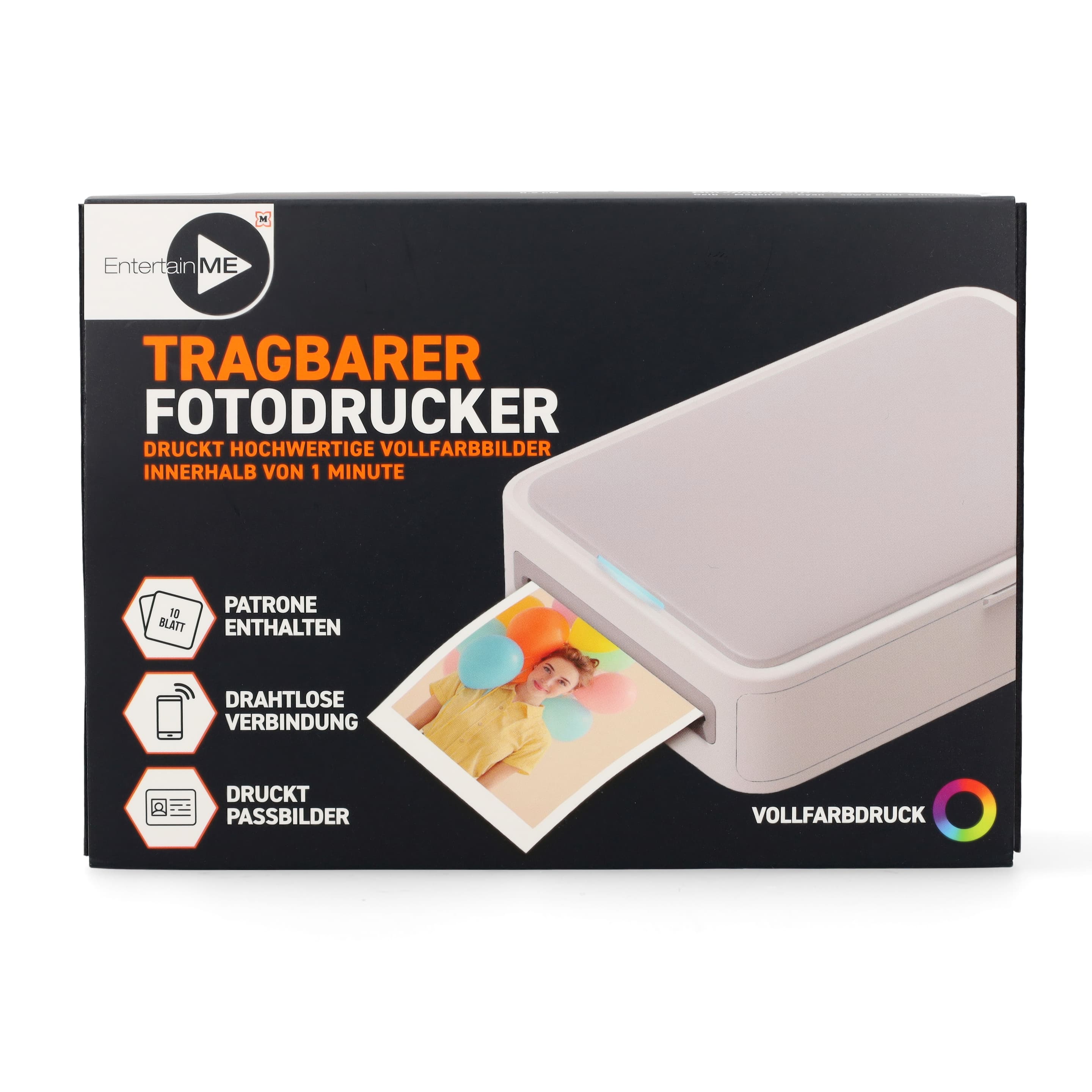 ENTERTAINME Tragbarer Fotodrucker