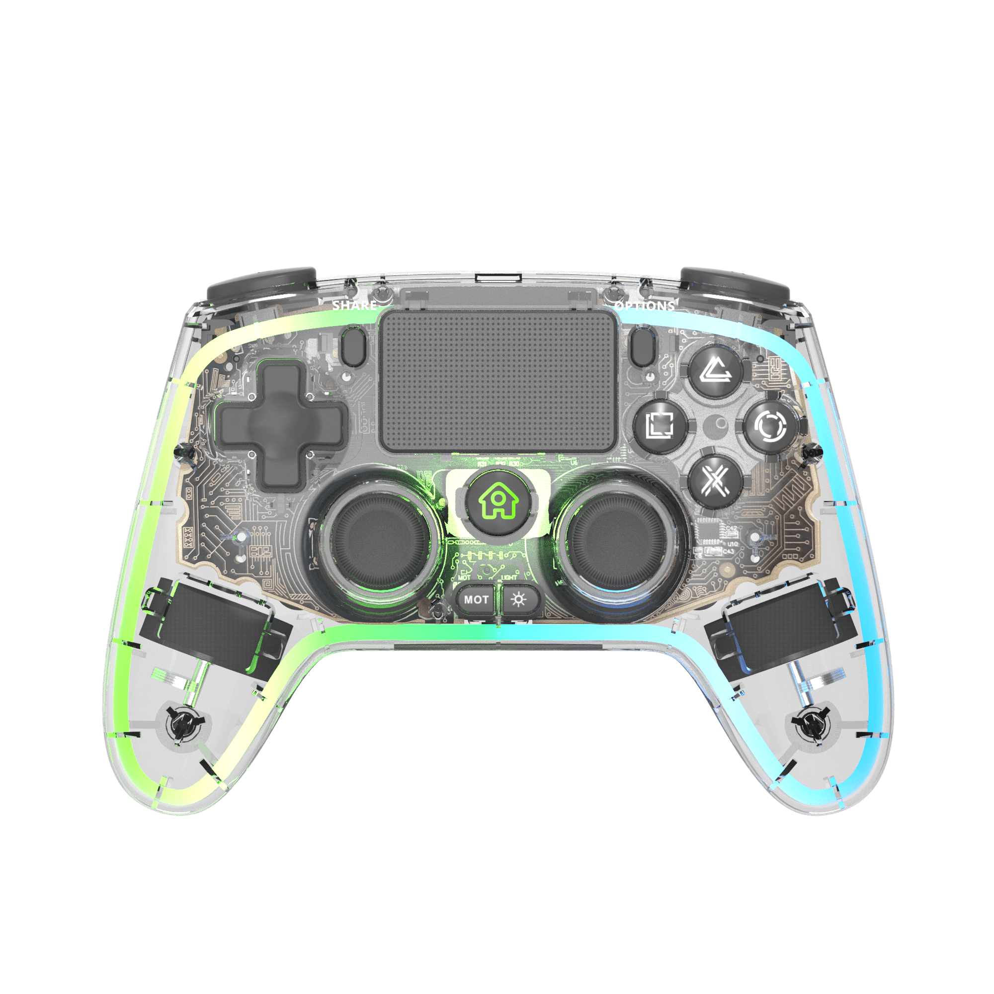 ENTERTAINME transparent wireless Controller für PlayStation 4