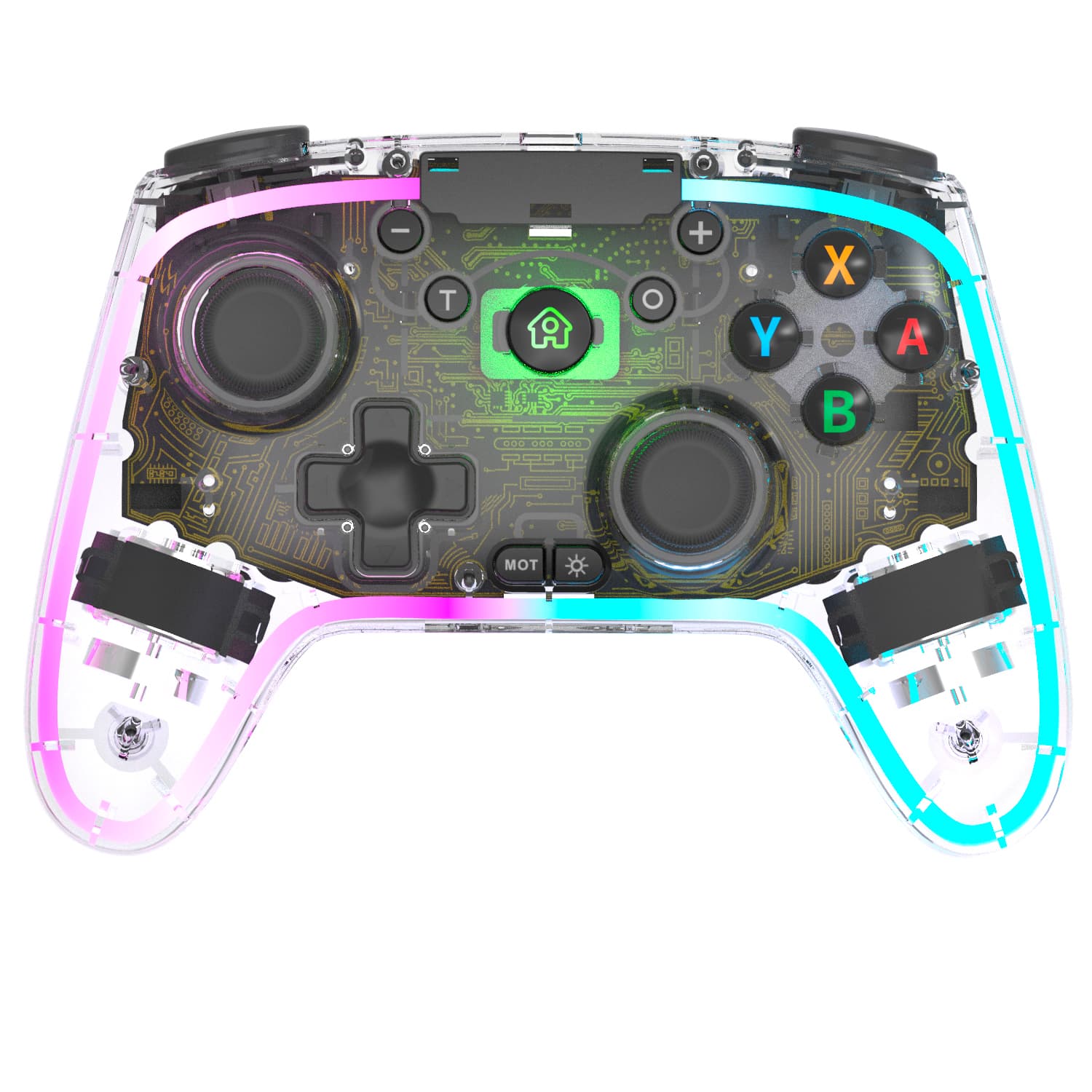 ENTERTAINME transparent wireless Controller für Nintendo switch