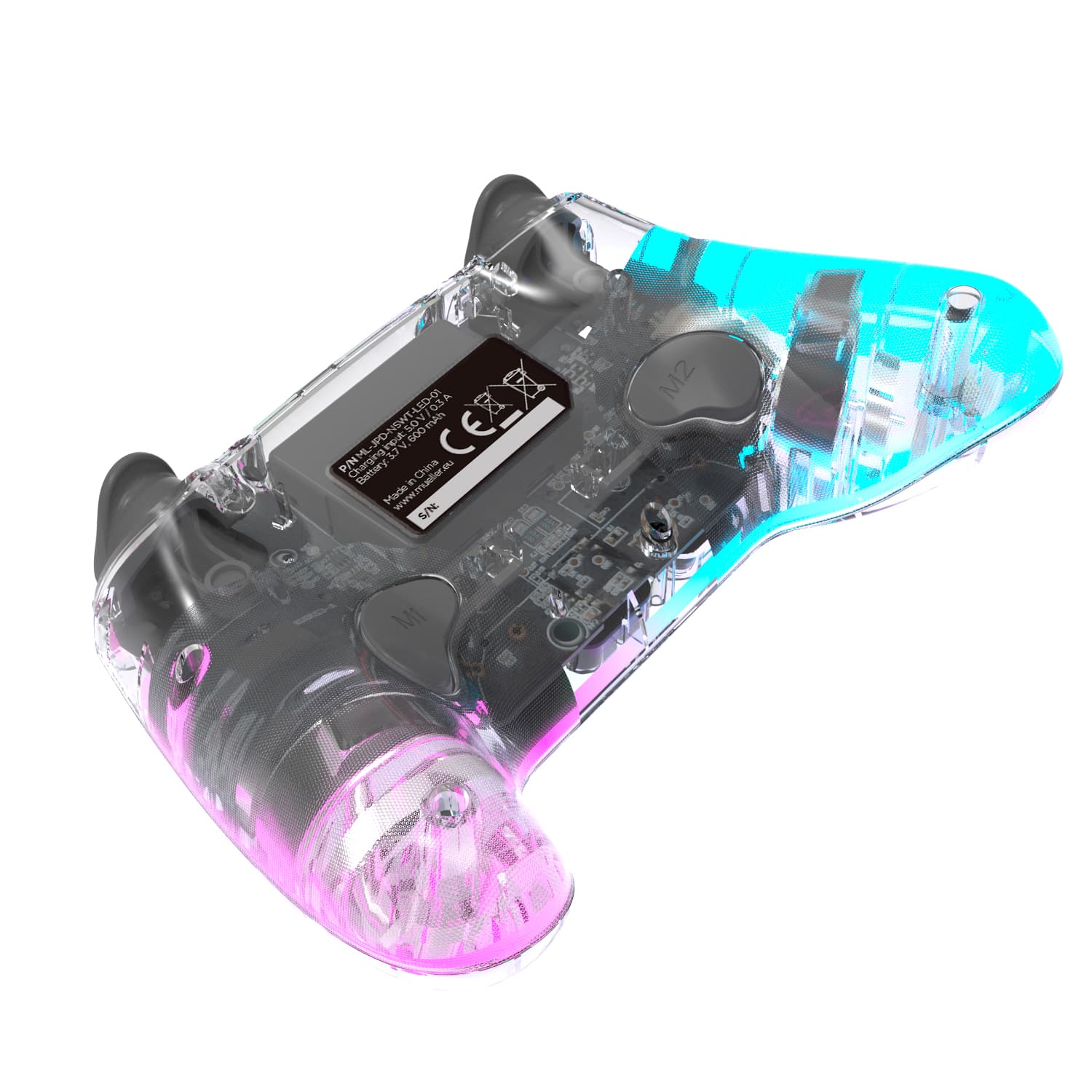 ENTERTAINME transparent wireless Controller für Nintendo switch