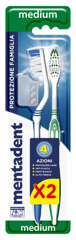 Mentadent Zahnbürste Family Protection Duo Medium