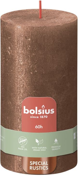 bolsius Rustik-Kerze 13/6,8cm