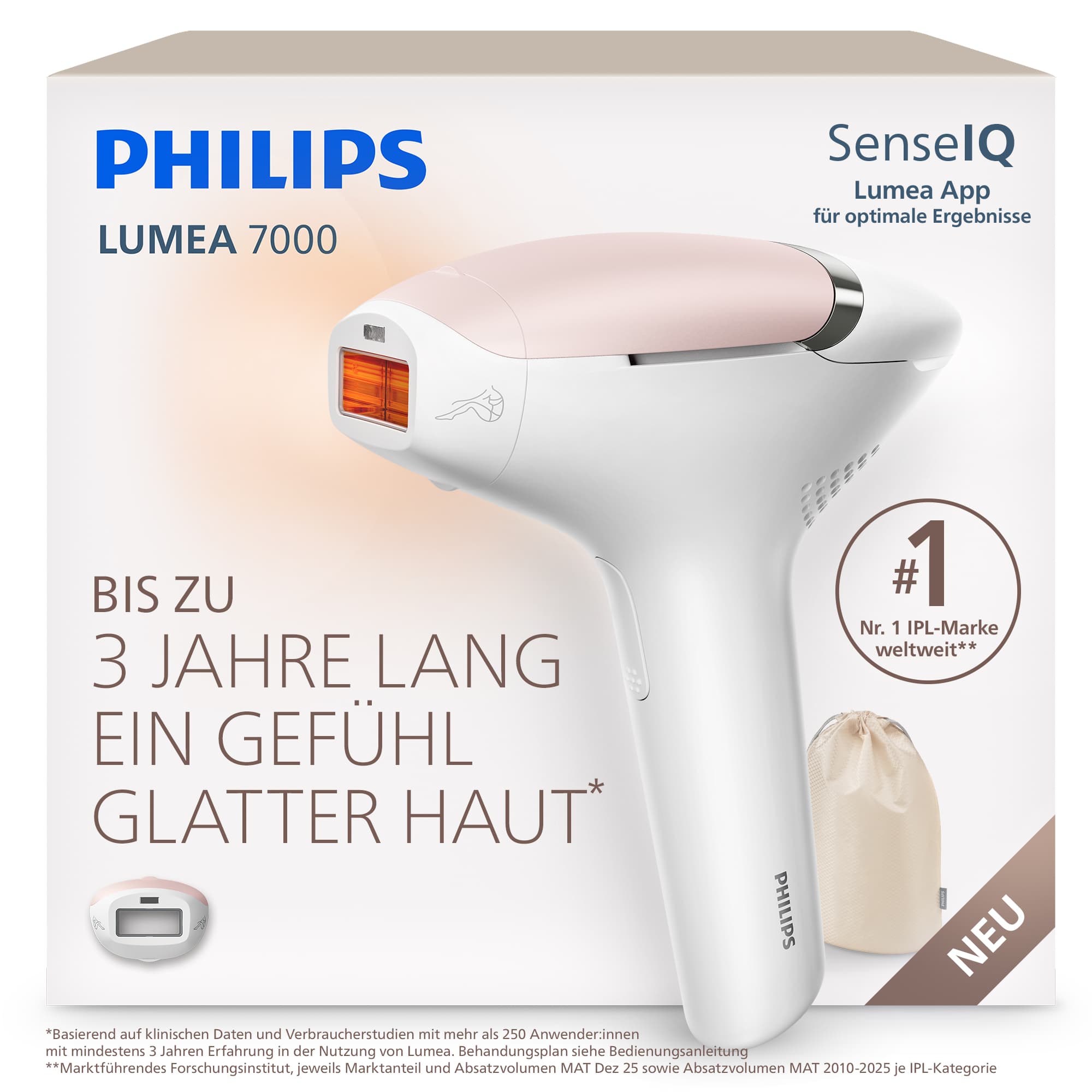 PHILIPS Lumea IPL Haarentfernungsgerät 7000 Series BRI930/00