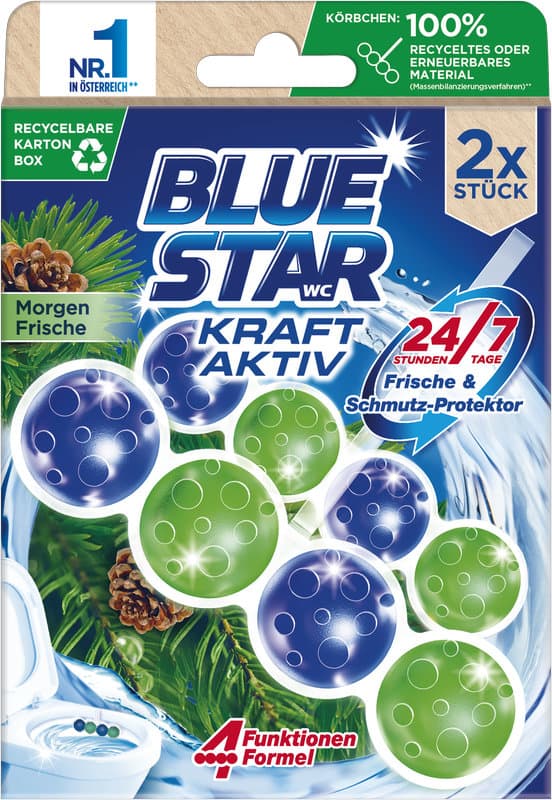 Blue Star WC-Steine Kraft Aktiv Morgenfrische