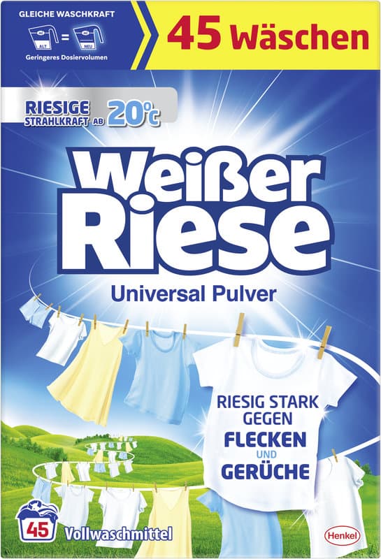 Weißer Riese Vollwaschmittel Pulver Riesenfrisch 45 WL