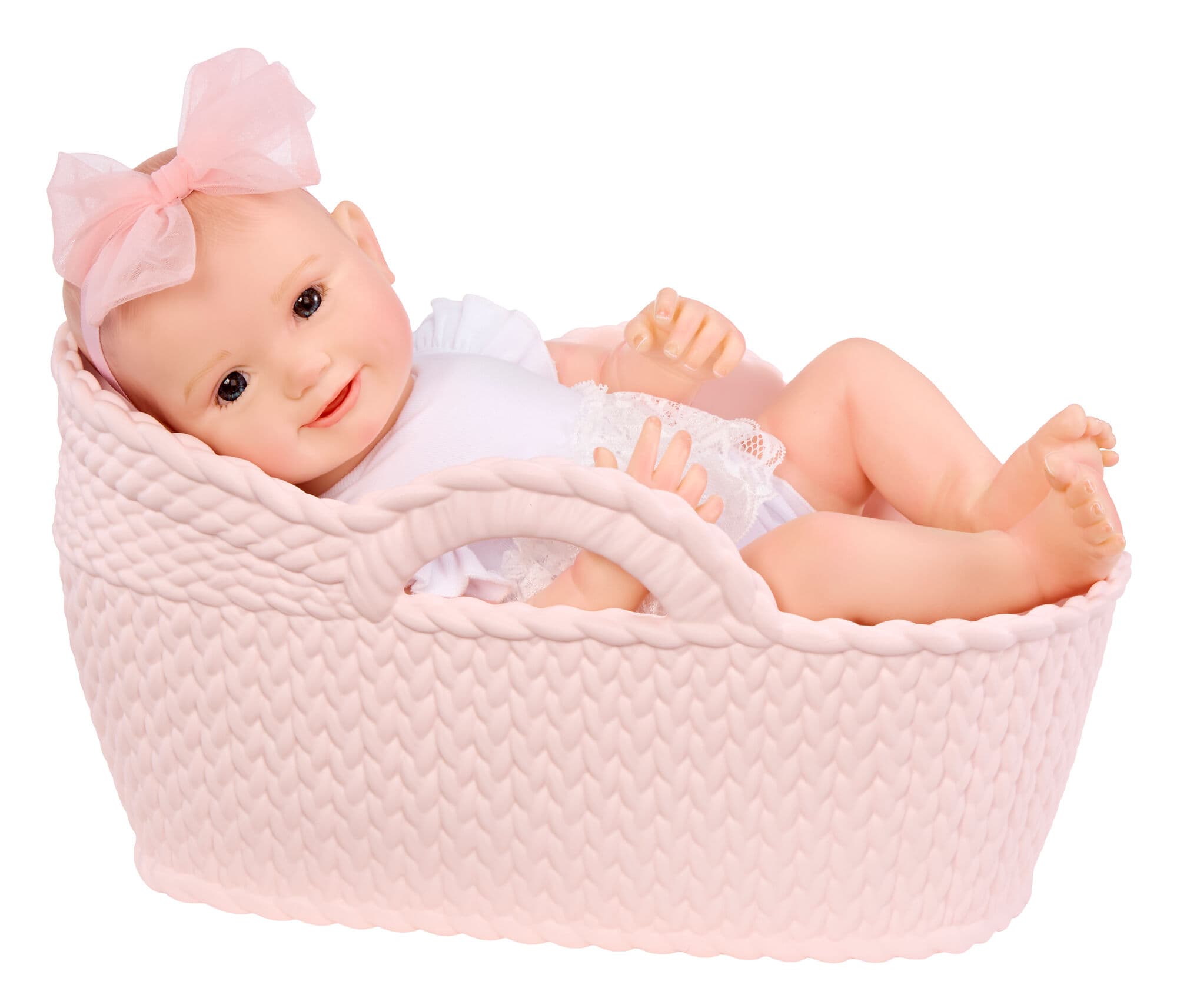 BABY born real Babypuppe Mädchen, sehr heller Hautton, Augen offen