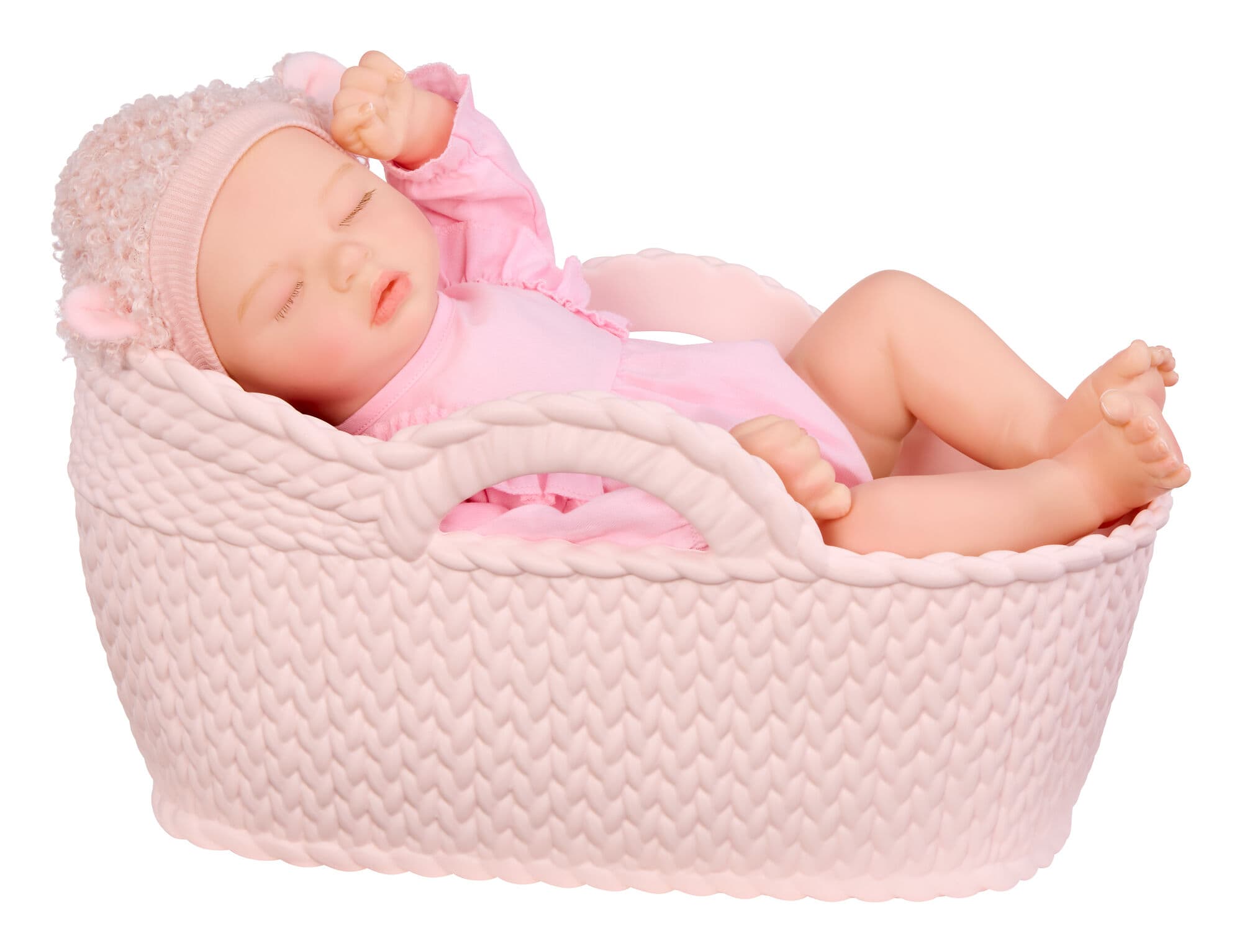 BABY born real Babypuppe Mädchen, sehr heller Hautton, Augen geschlossen