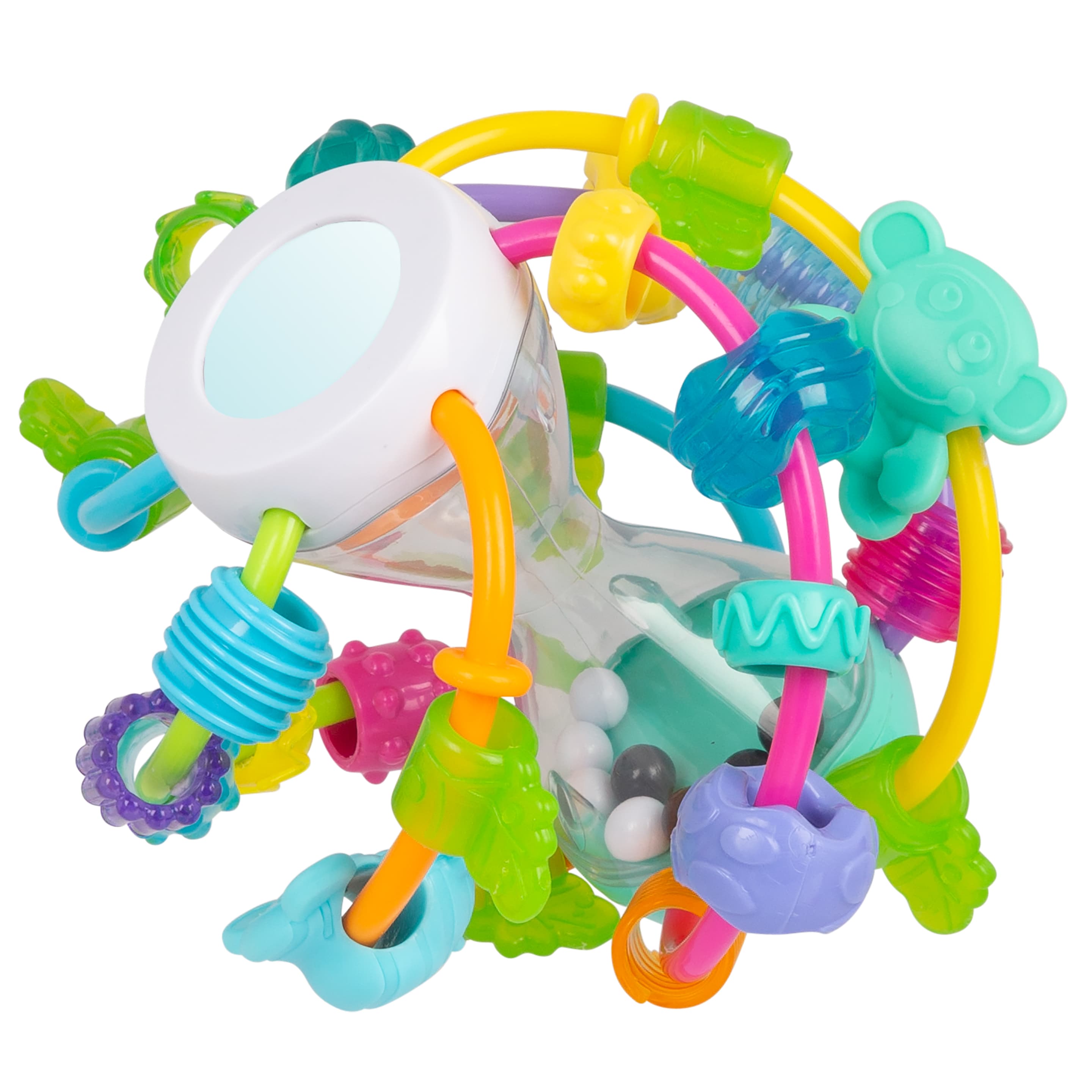 playgro - Motorikschleifenball – Motorikspielzeug für Babys