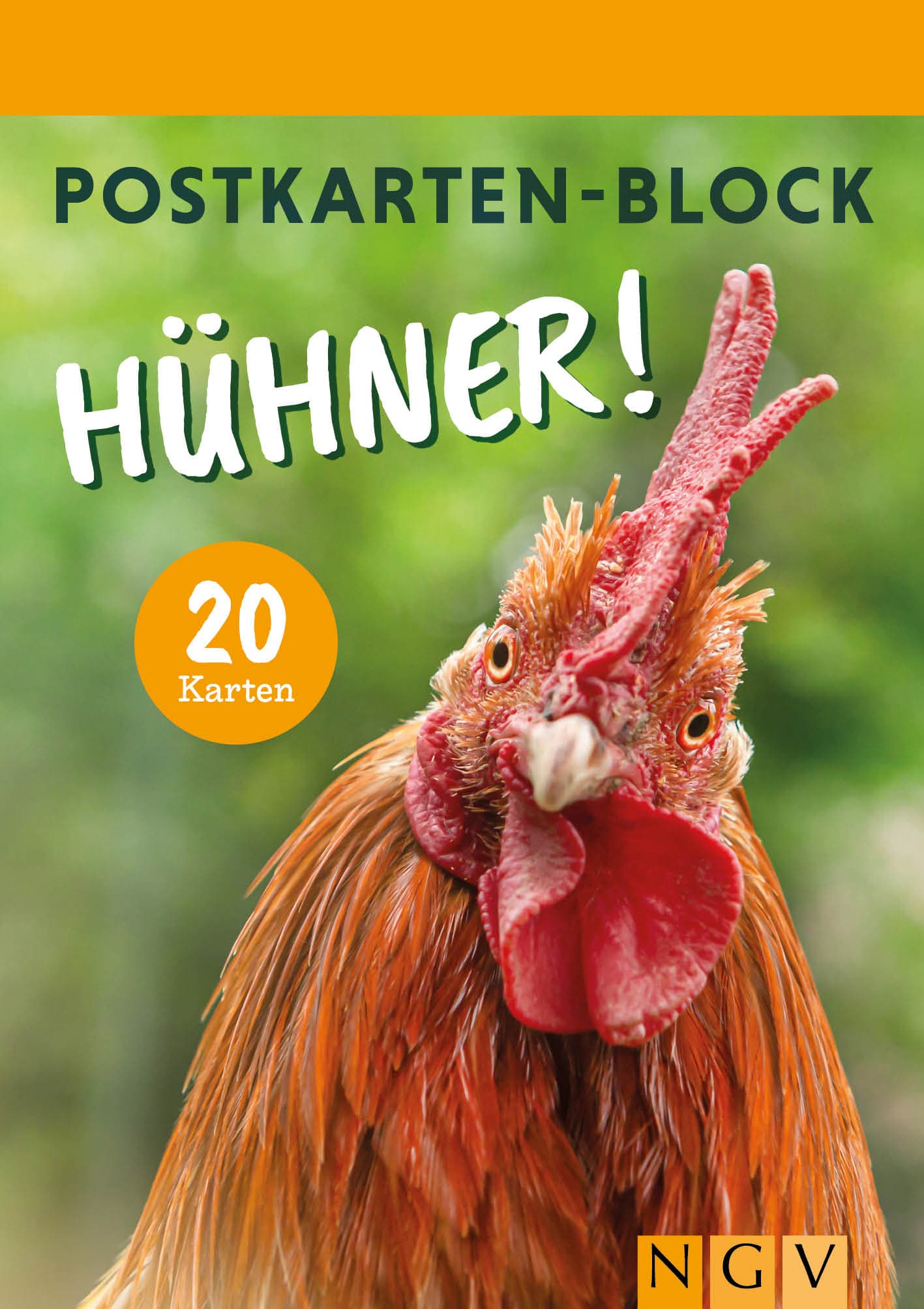 Postkartenblock Hühner