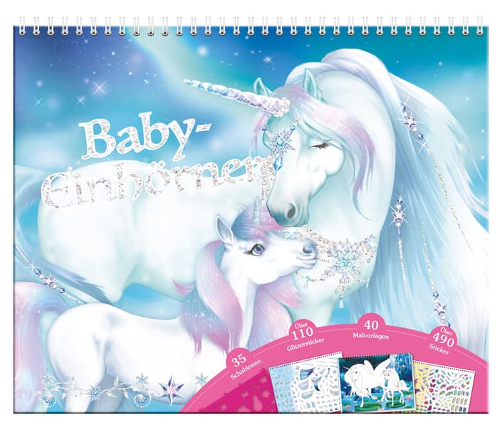 Kreativmappe - Baby-Einhörner