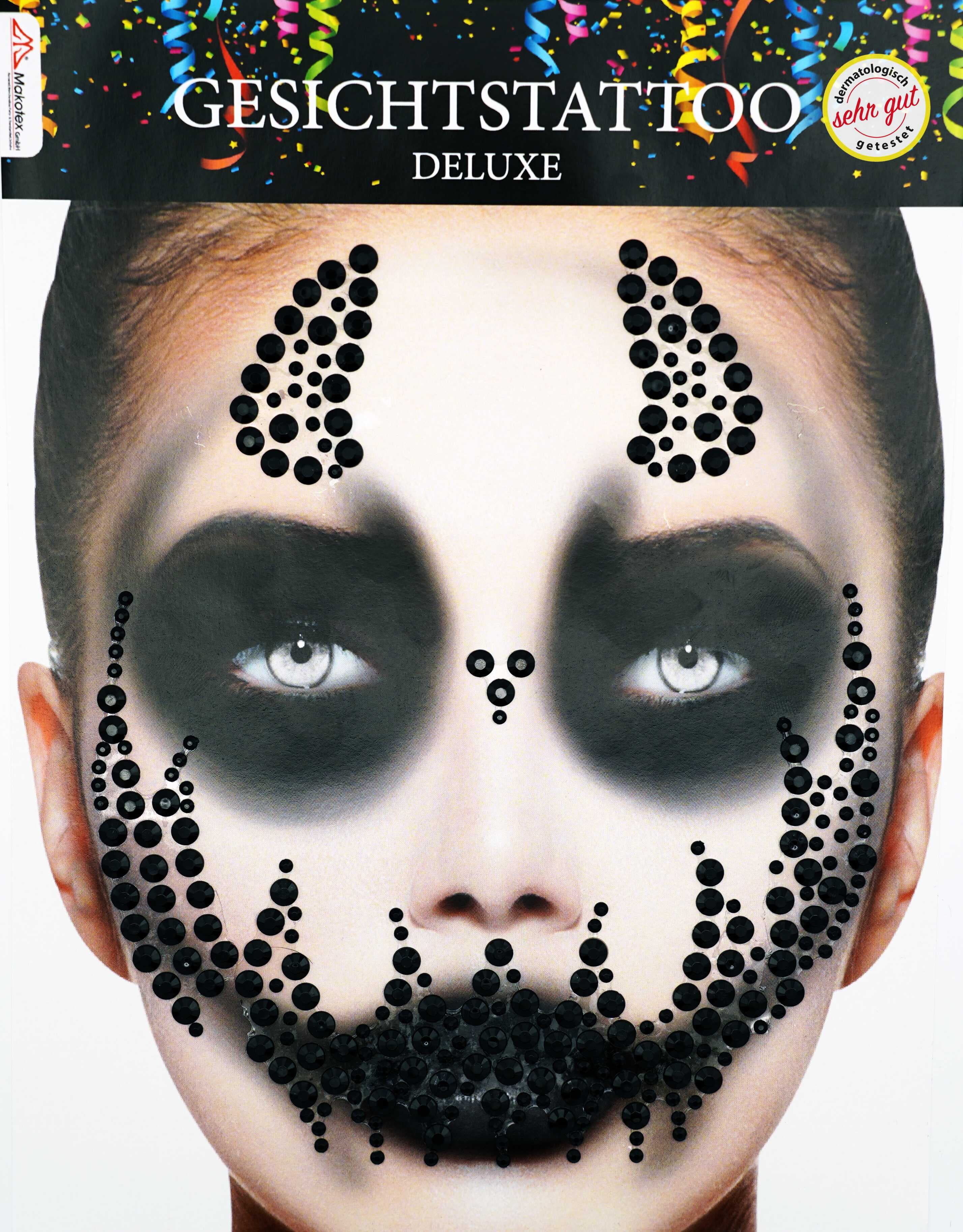 Makotex - 999948179 Gesichtstattoo Deluxe Schwarz