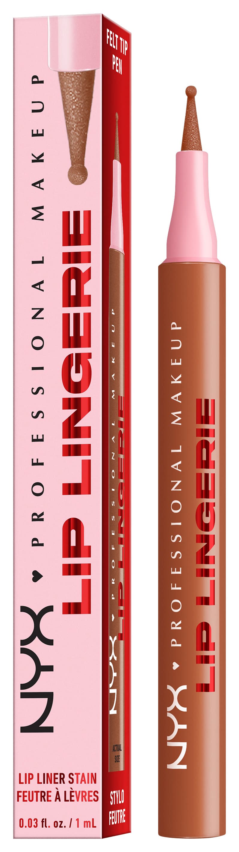 NYX PROFESSIONAL MAKEUP Lip Lingerie Lip Liner Stain Seamless All Day Stain Waterproof