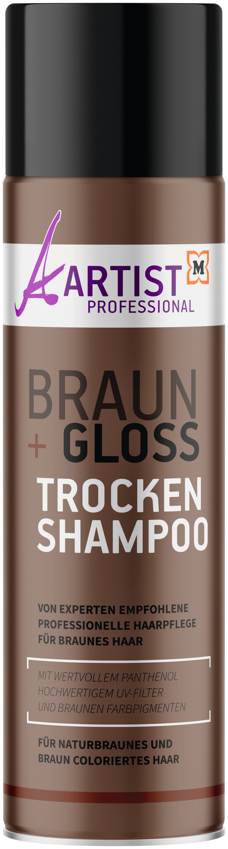 ARTIST Professional Trockenshampoo Braun + Gloss