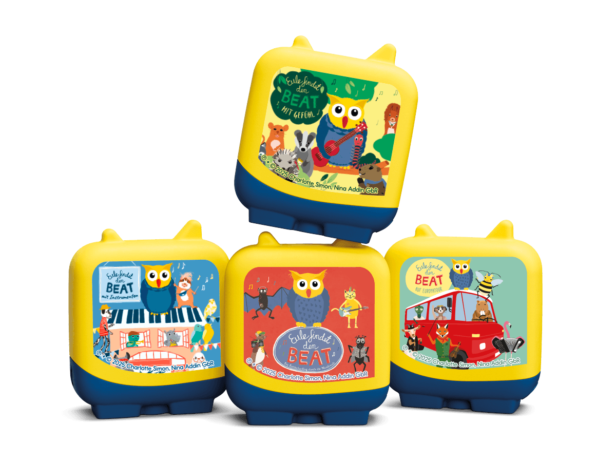tonies - Hörfigur für die Toniebox: Pocket Tonies Set: Eule findet den Beat