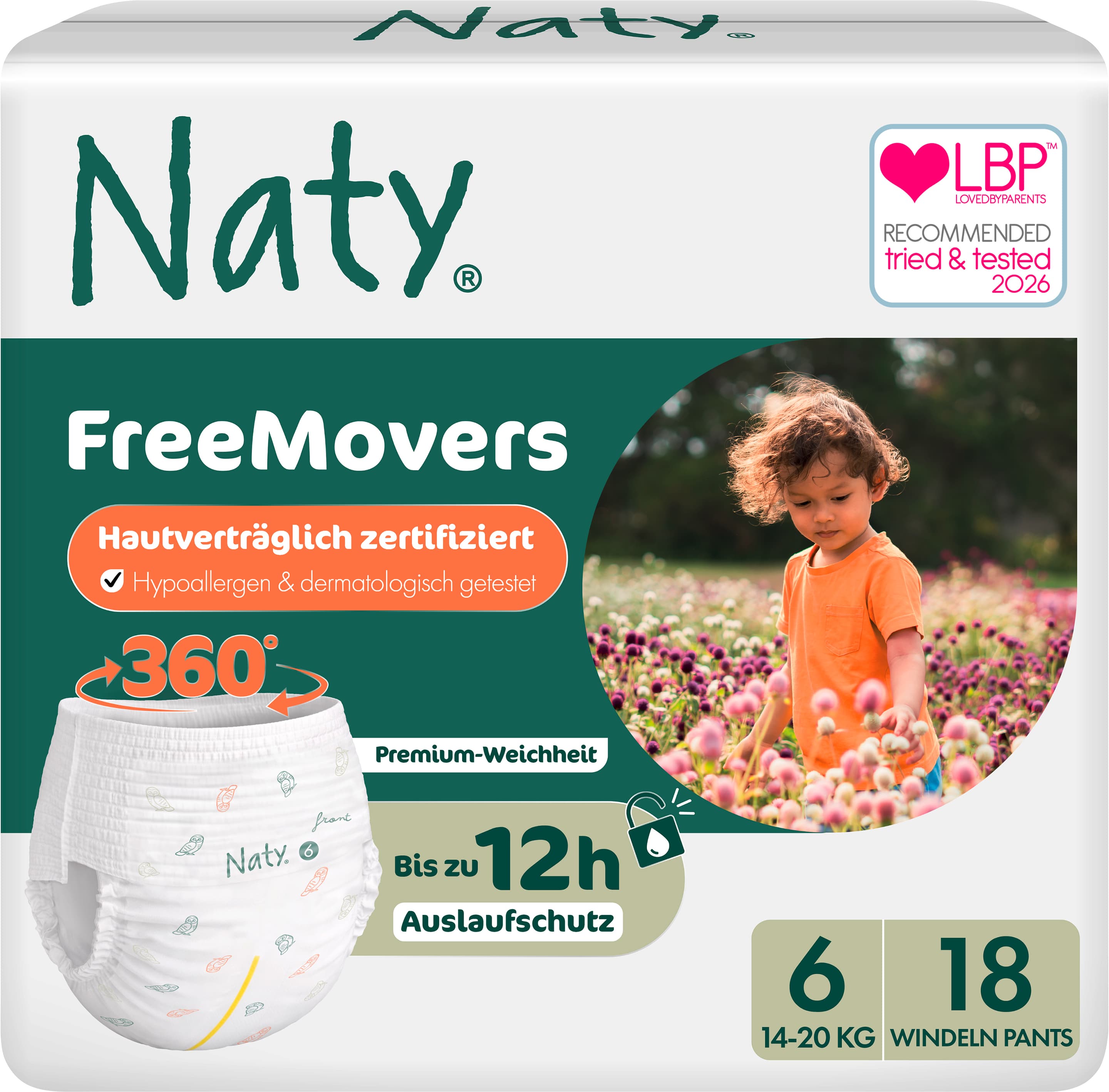 Naty Baby Pants FreeMovers Gr. 6 (14-20 kg)