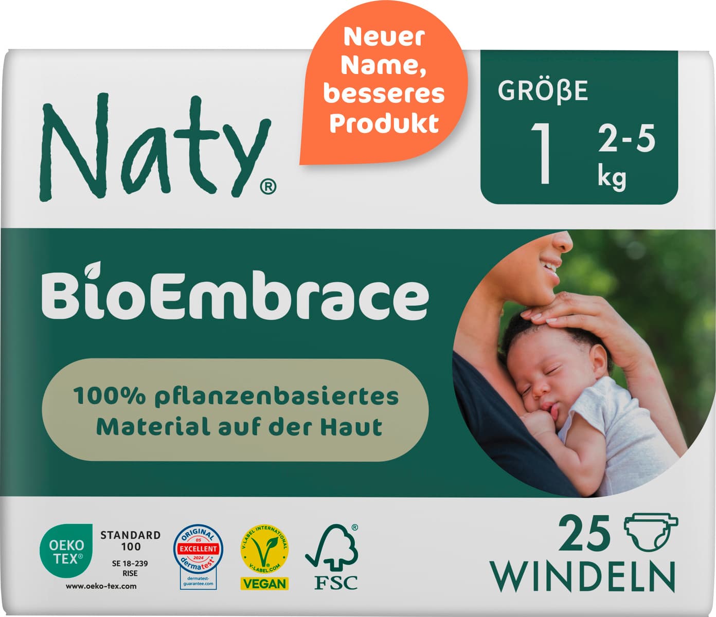 Naty Windeln BioEmbrace Gr. 1 (2-5 kg)