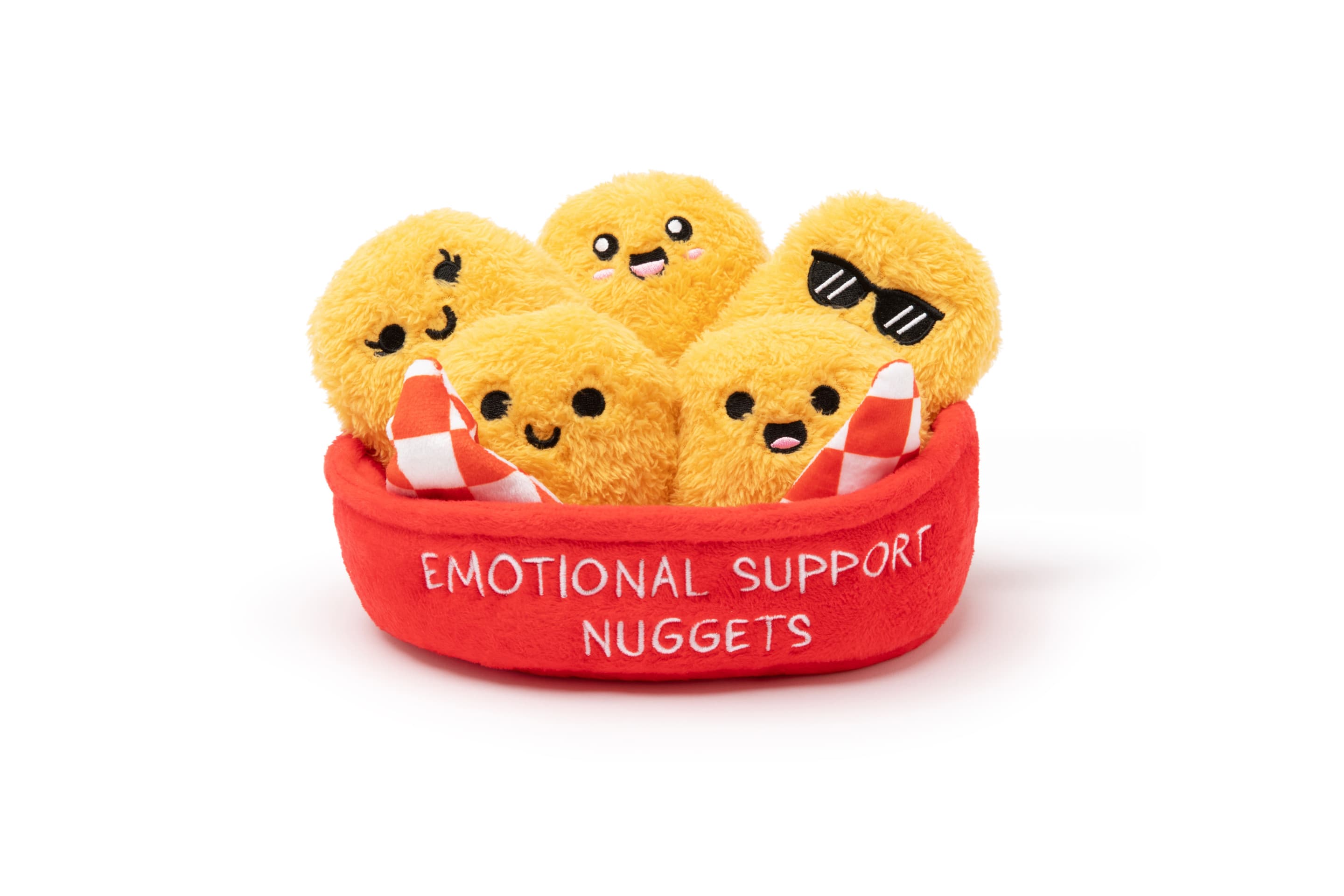 Emotional Support Nuggets von Relatable – Kuschelige Plüsch‑Sammeleien & Squishy‑Toys, enthält 5 Plüsch‑Nuggets mit