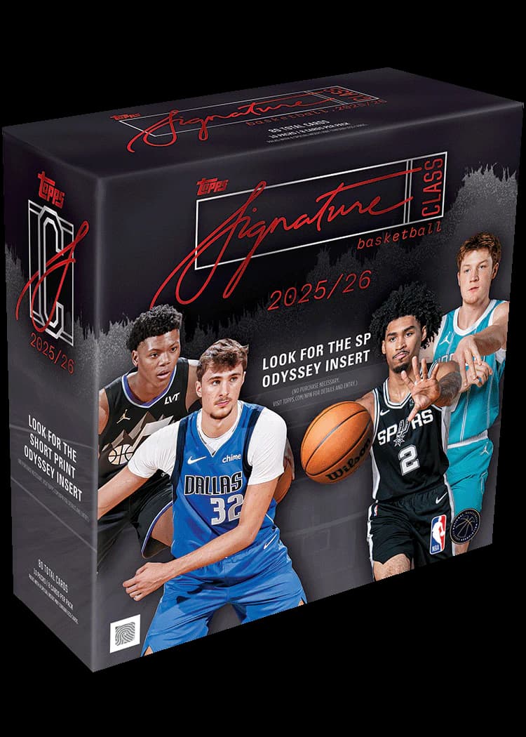 Topps Signature Class Basketball 2025/26 Mega Box – Trading Cards mit 10 Packs à 8 Karten
